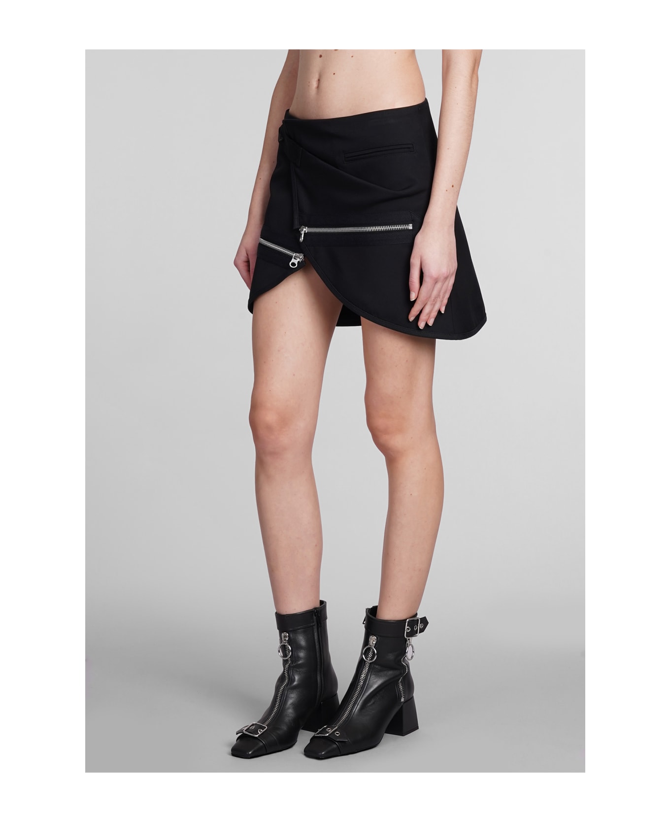 Courrèges Skirt In Black Cotton - black スカート