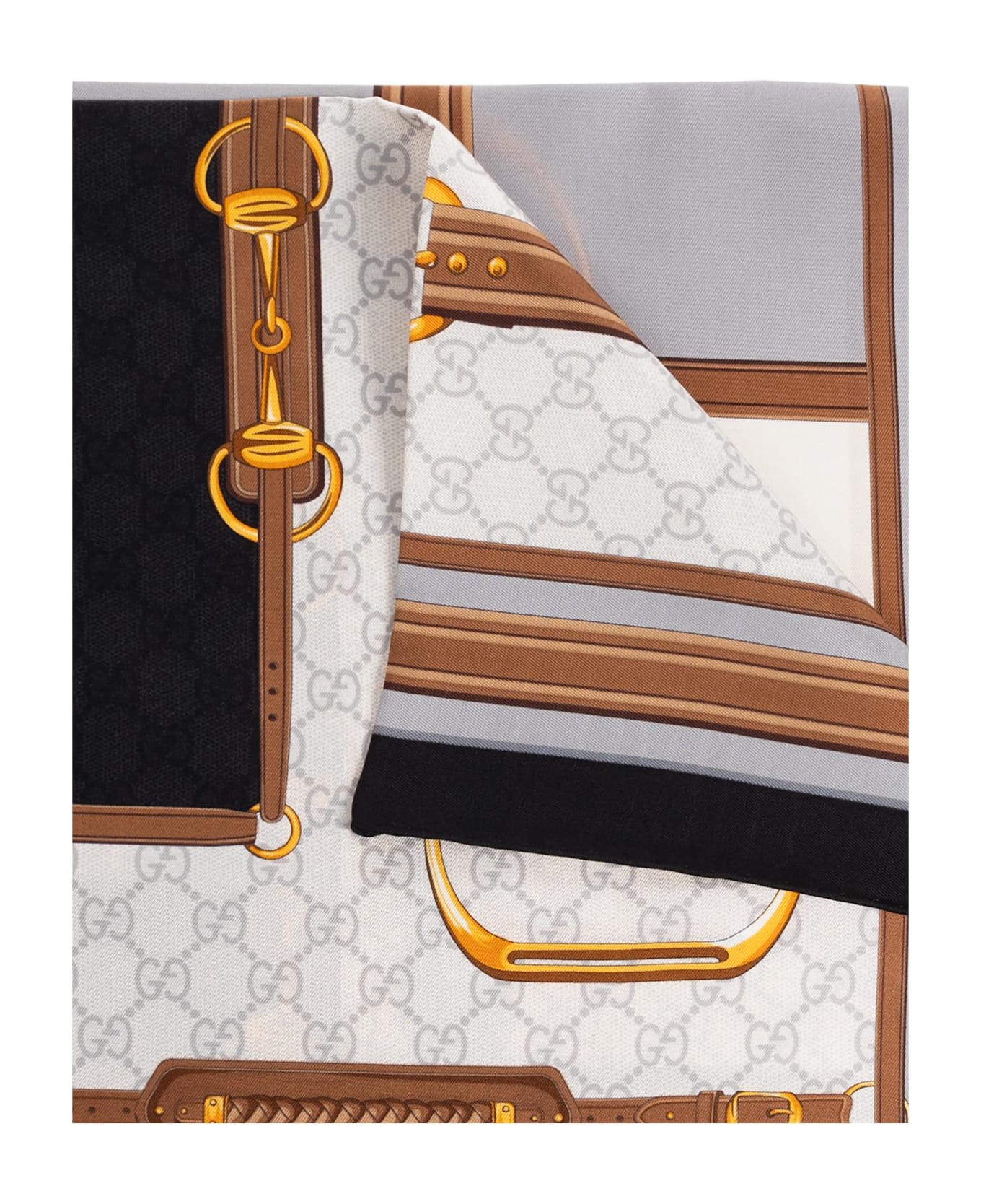 Gucci Silk Scarf - GREY