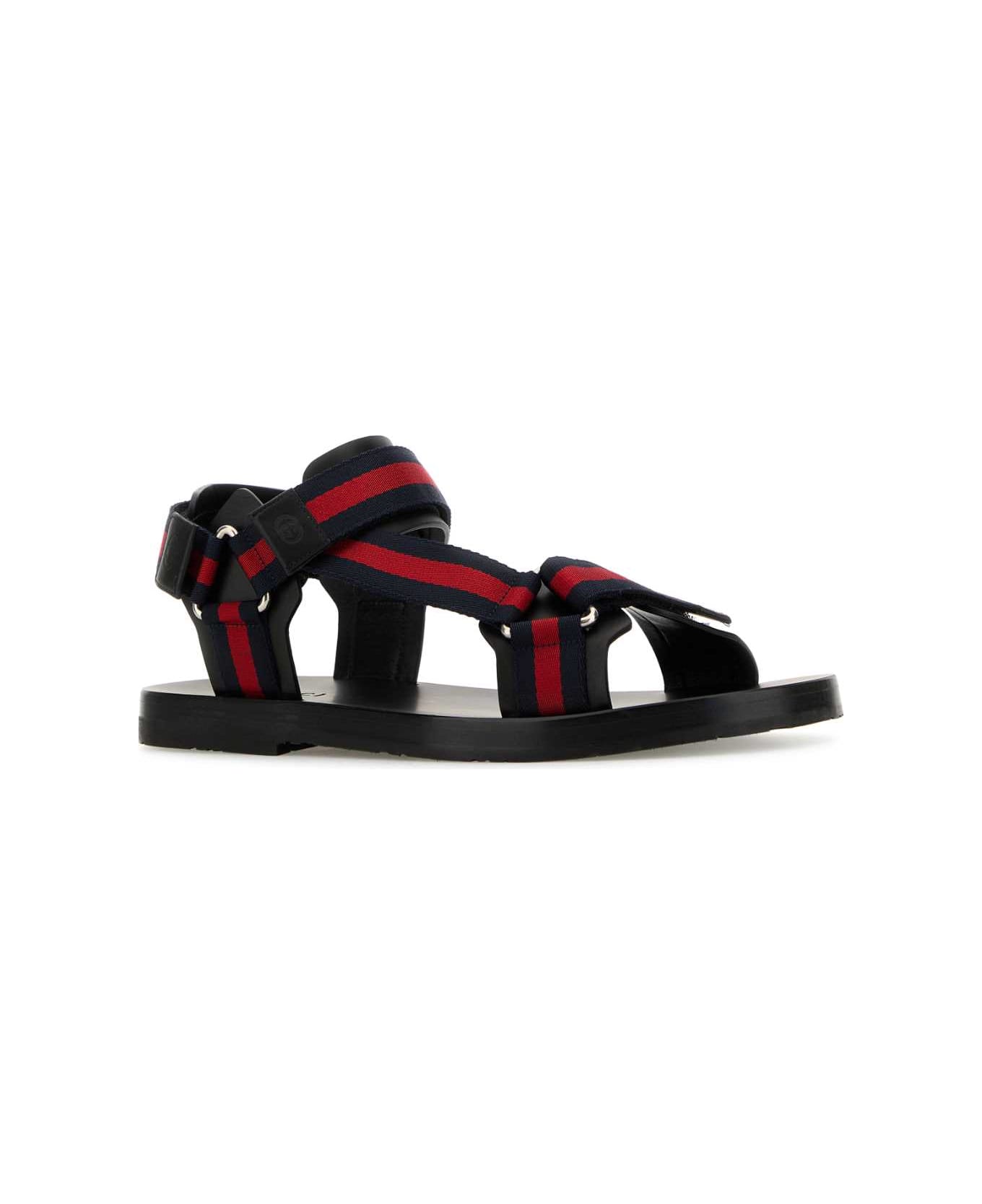 Gucci Multicolor Fabric Sandals - 8447