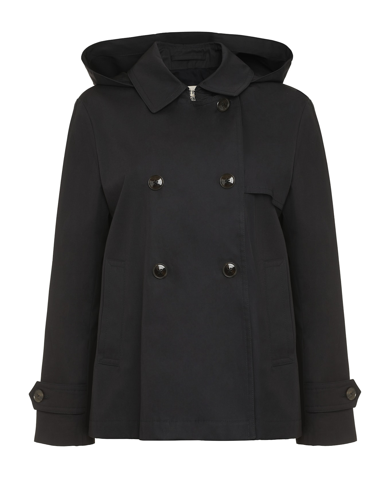 Herno Hooded Trench Coat - blue