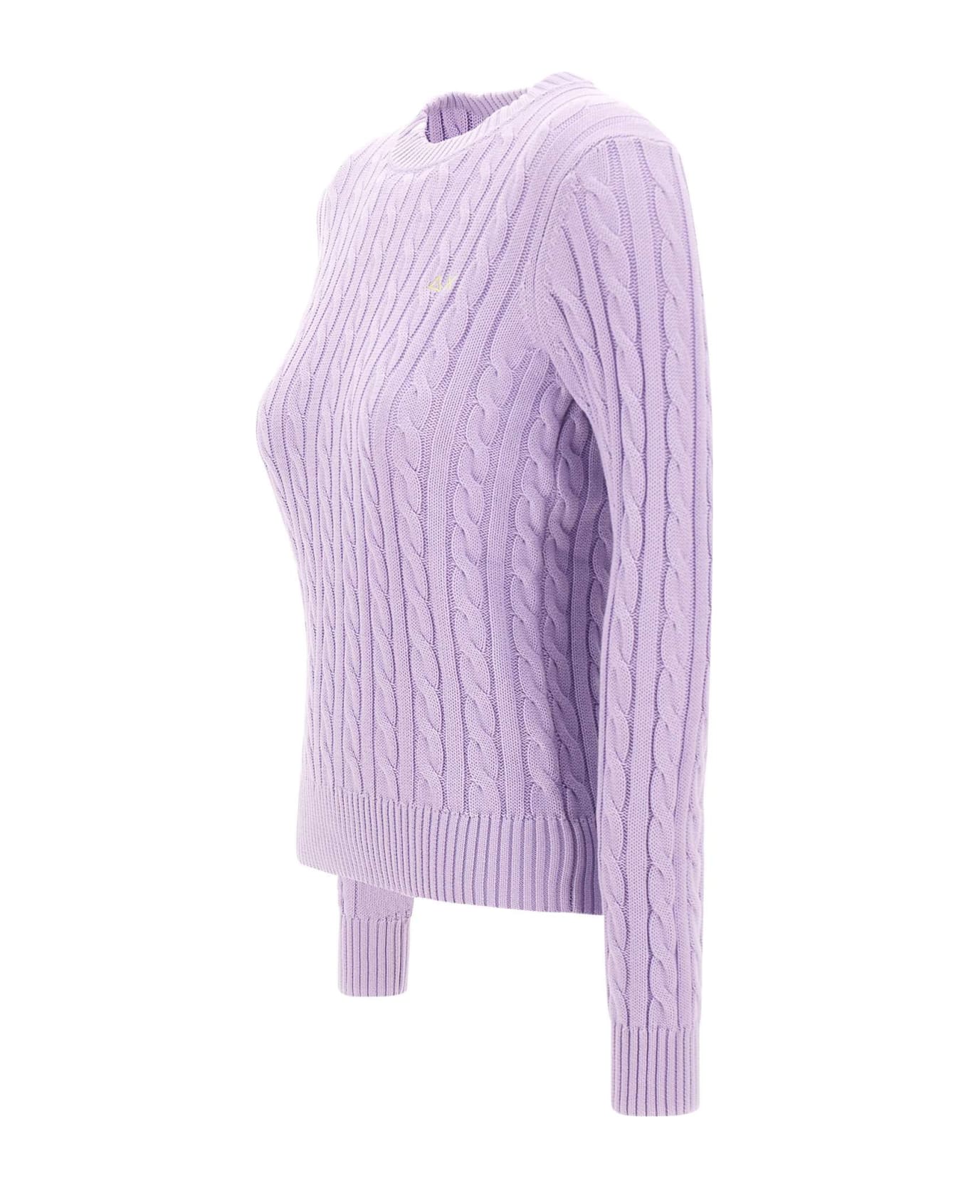 Sun 68 'round Neck Cable' Sweater Cotton
