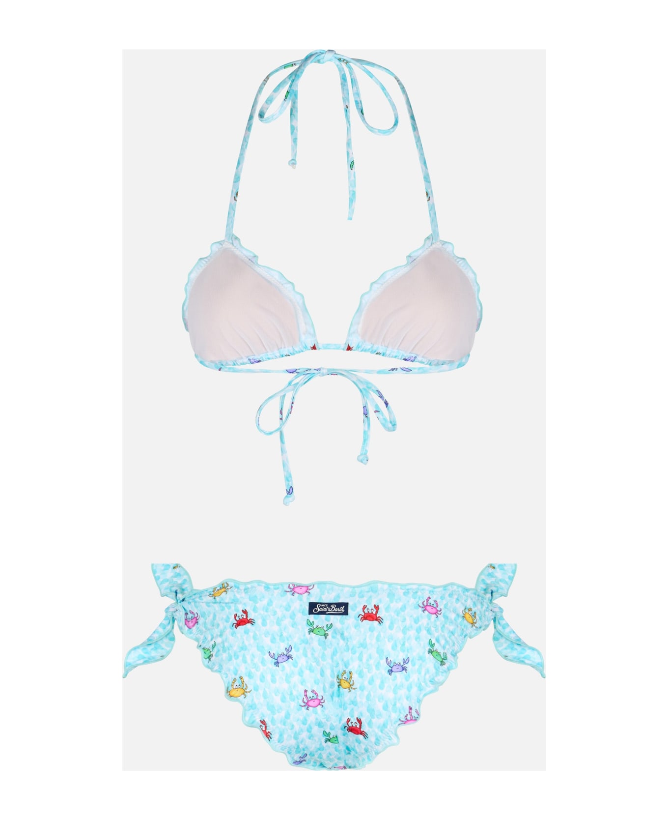MC2 Saint Barth Woman Crab Triangle Classic Bikini Sarius - WHITE
