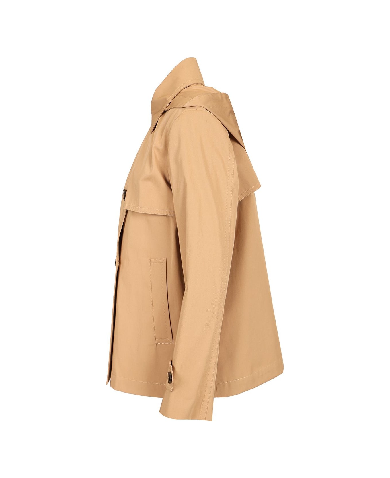 Herno Short Waterproof Trench Coat - Beige