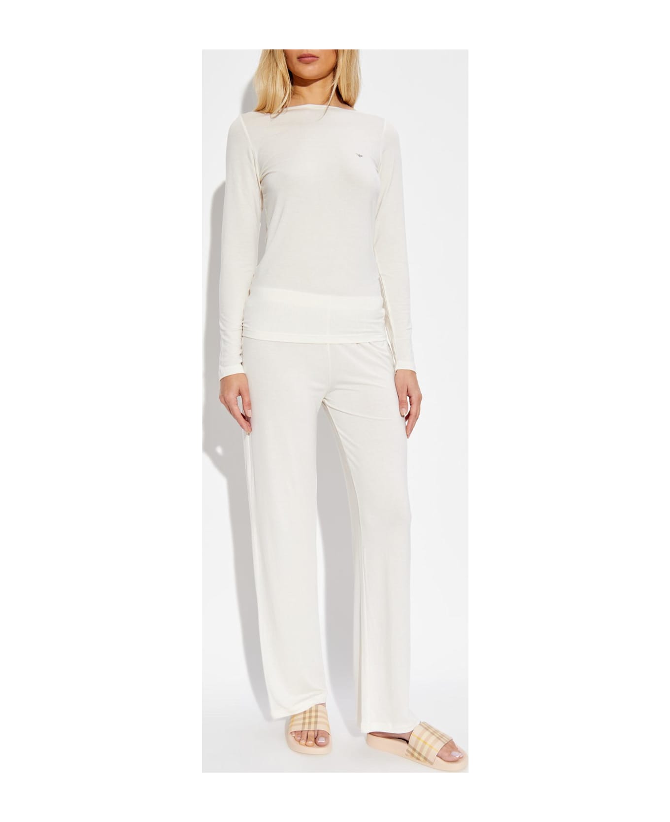 Emporio Armani Two-piece Pajamas - Ivory