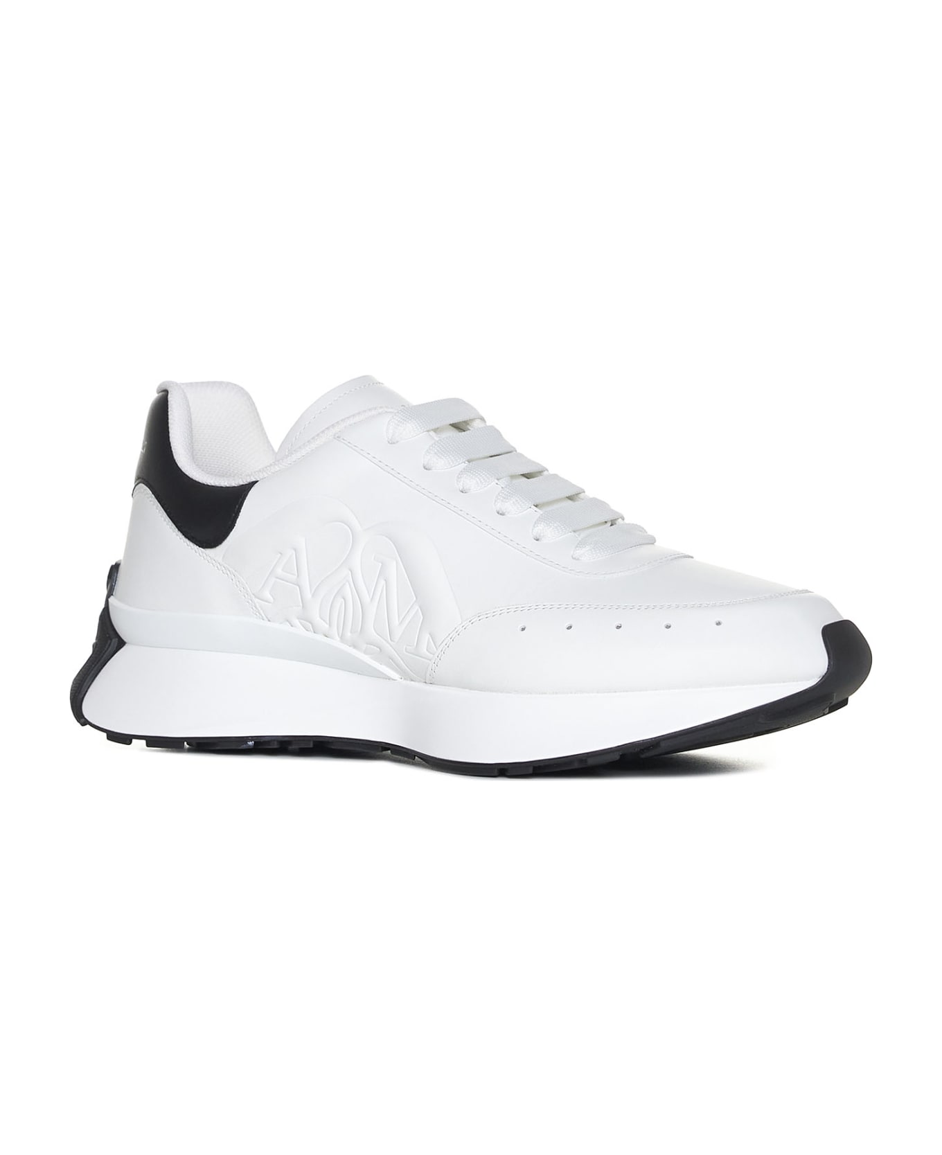 Alexander McQueen Sprint Runner Sneakers - White/black