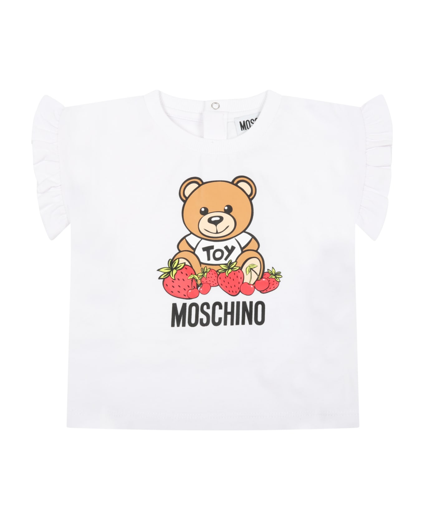 Moschino Multicolor Set For Baby Girl With Teddy Bear - WHITE