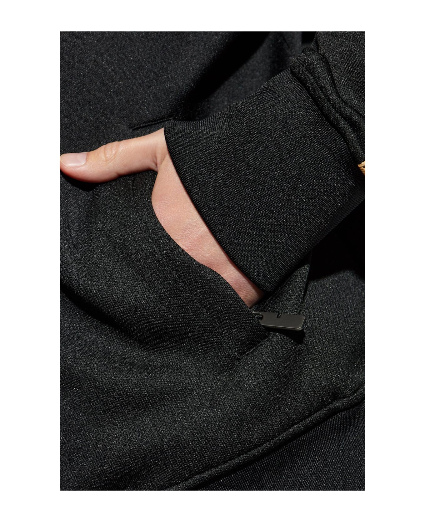 Burberry Sweatshirt With Stand-up Collar - BLACK