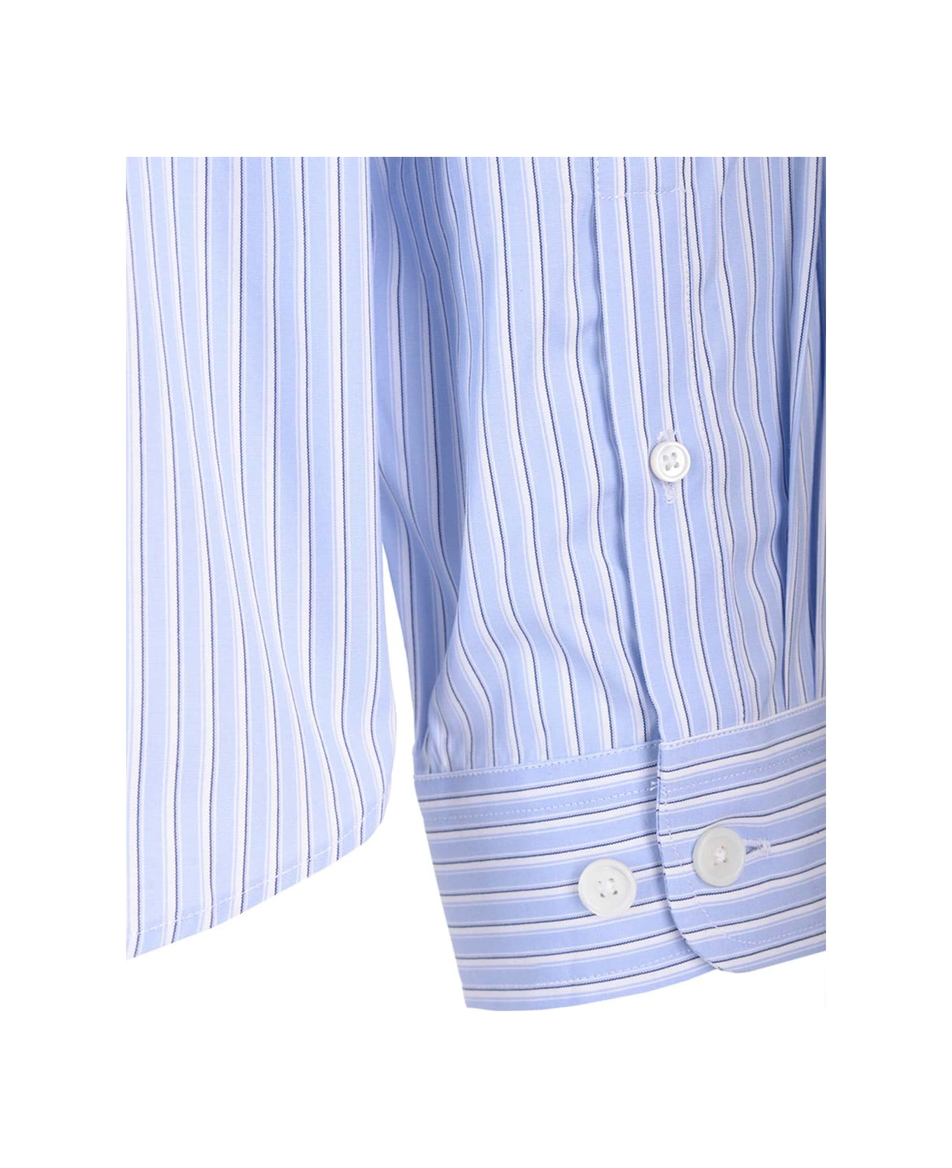 Givenchy Striped Button-down Shirt - AZURE