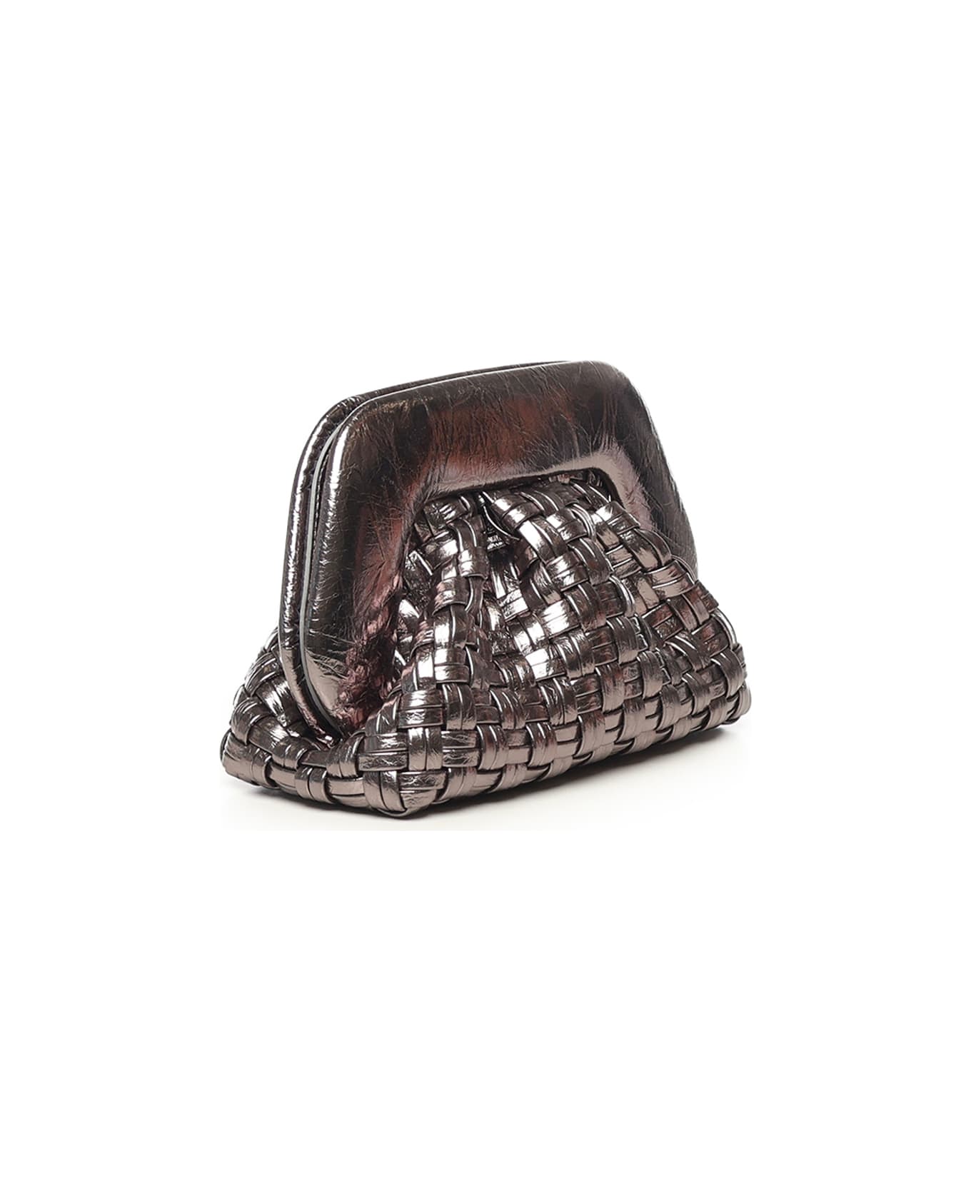 THEMOIRè Micro-woven Tia Bags - DARK SILVER