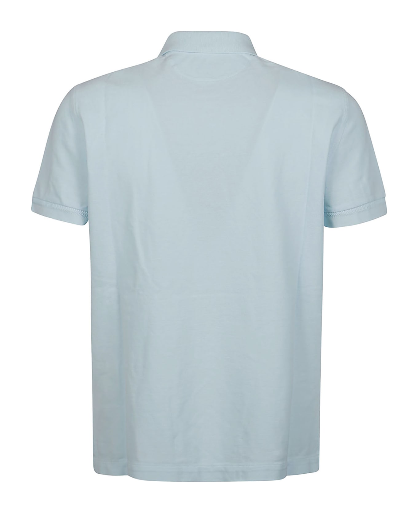 Tom Ford Tennis Piquet Short Sleeve Polo Shirt - Crystal Blue