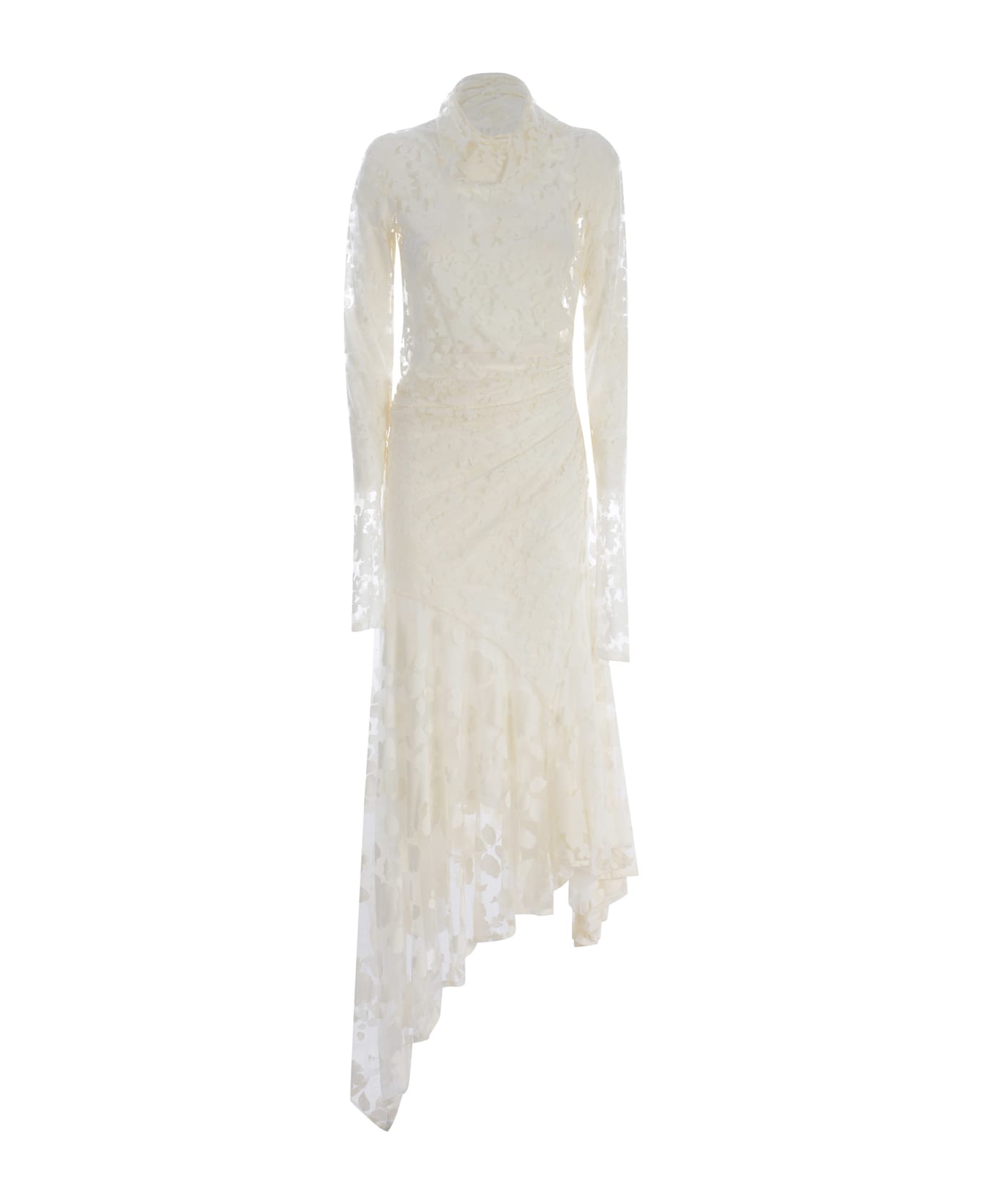 Philosophy di Lorenzo Serafini Dress Philosophy Made Of Devoré Jersey - Bianco ワンピース＆ドレス