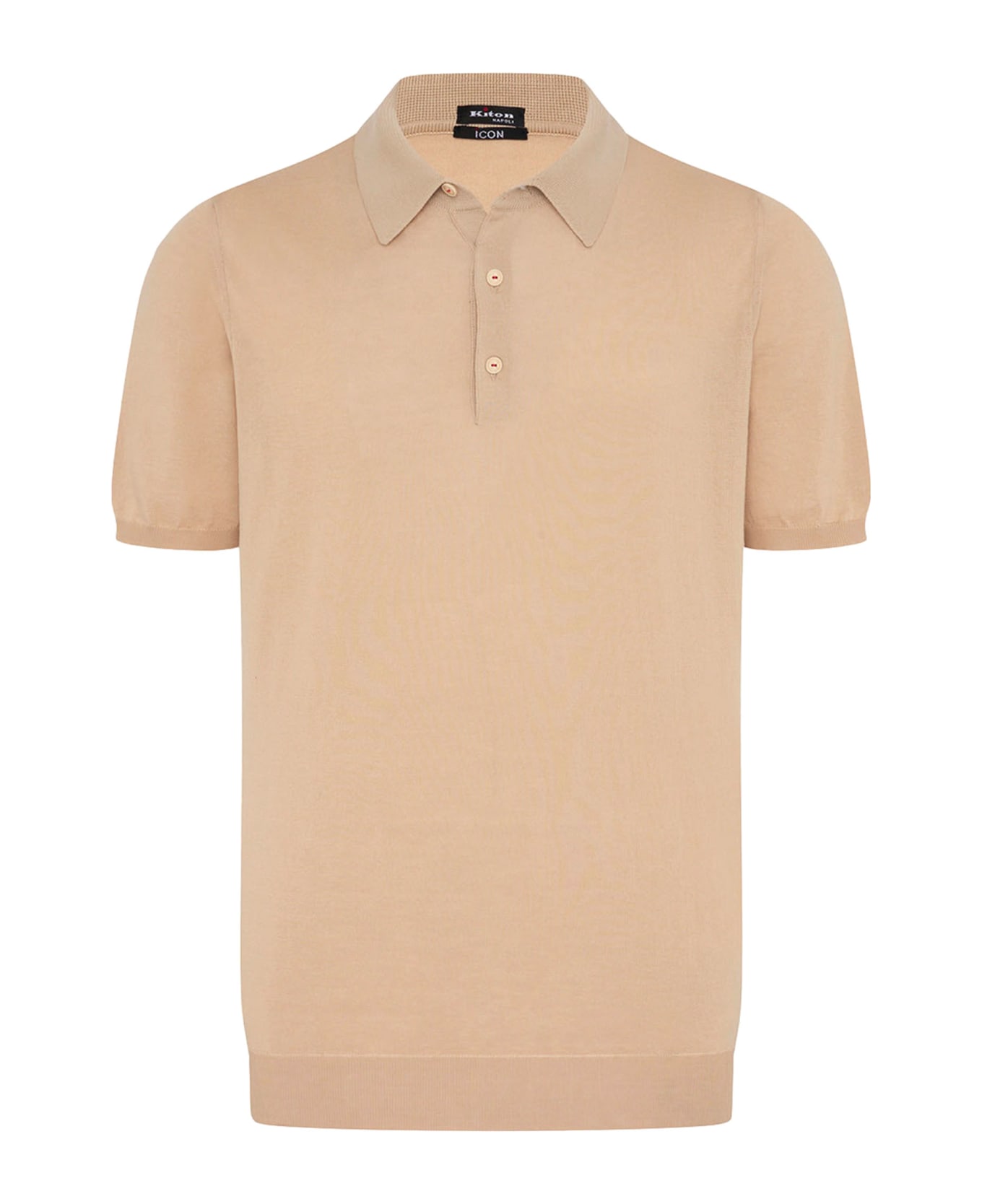 Kiton Jersey Poloshirt Cotton - NATURAL BEIGE
