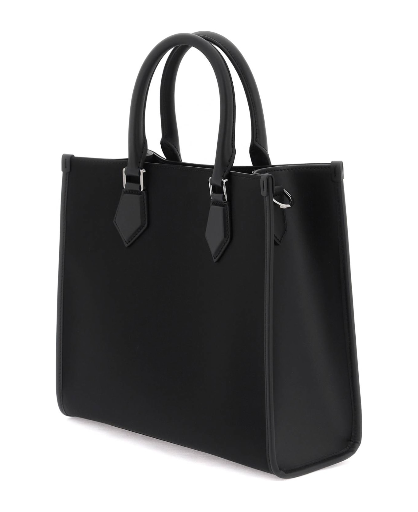 Dolce & Gabbana Nylon Small Tote Bag - Black / Black トートバッグ