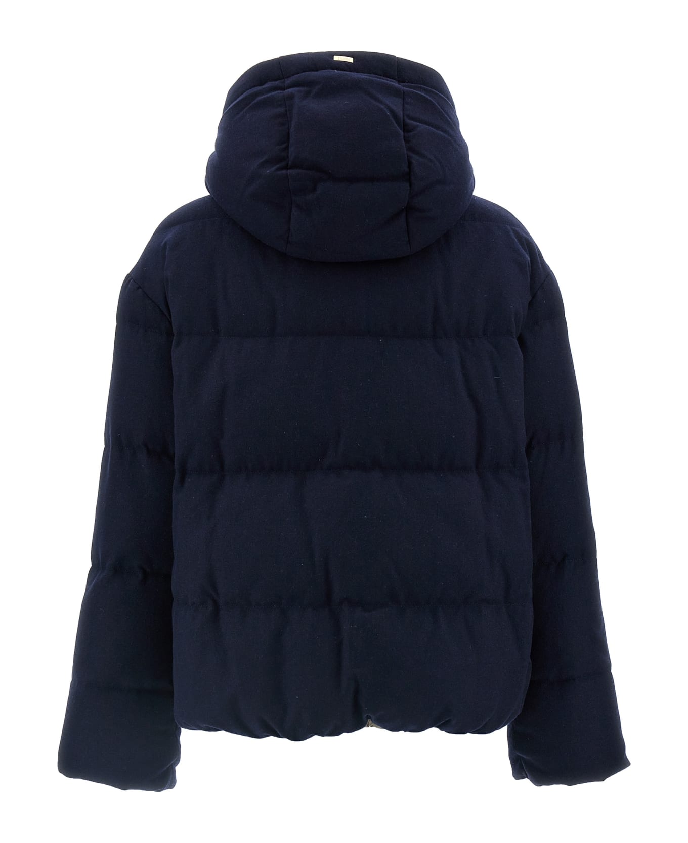 Herno 'ultralight' Hooded Down Jacket - Blue