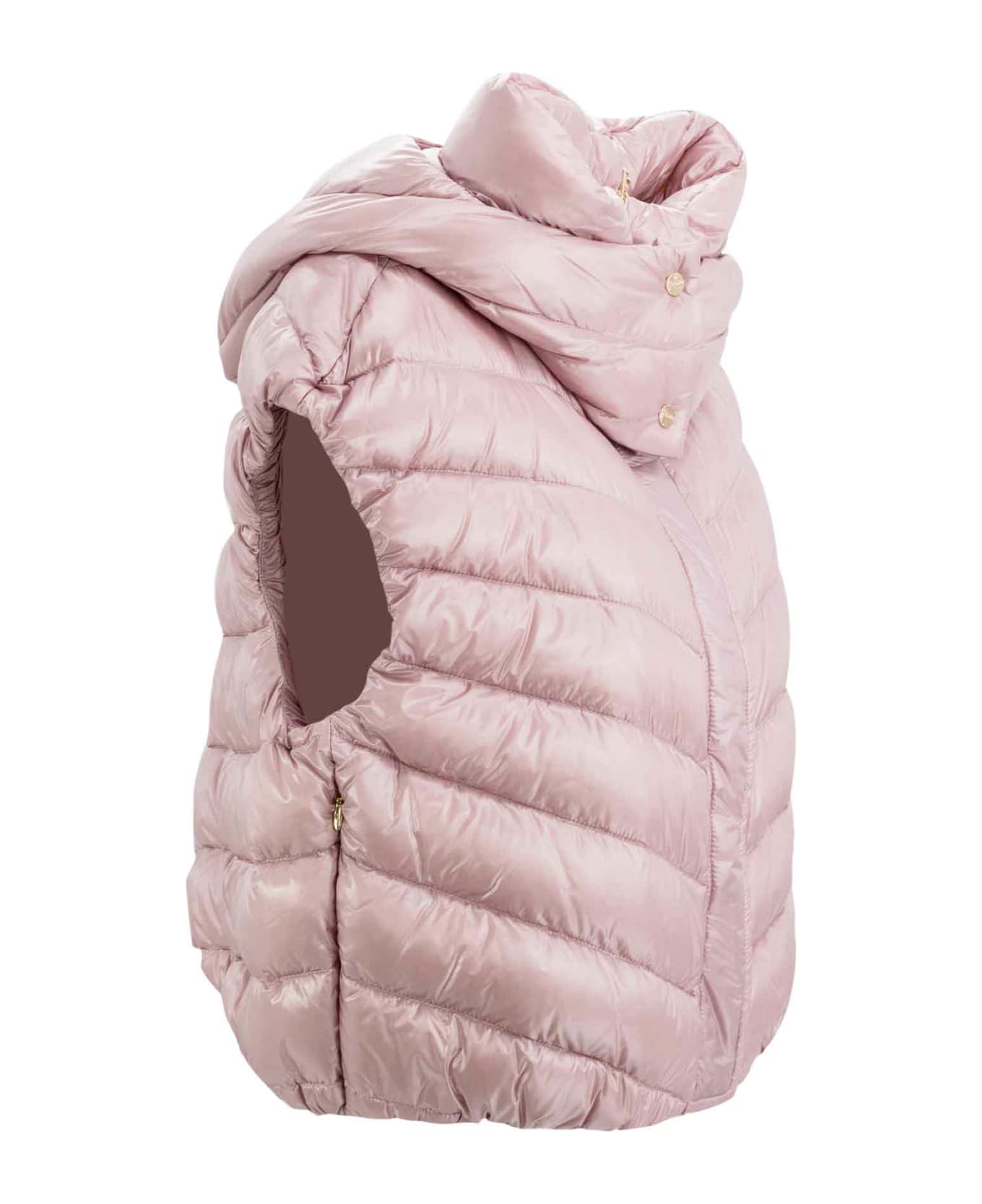 Herno Vest Made In 
s Iconic Ultralight Nylon - Illac