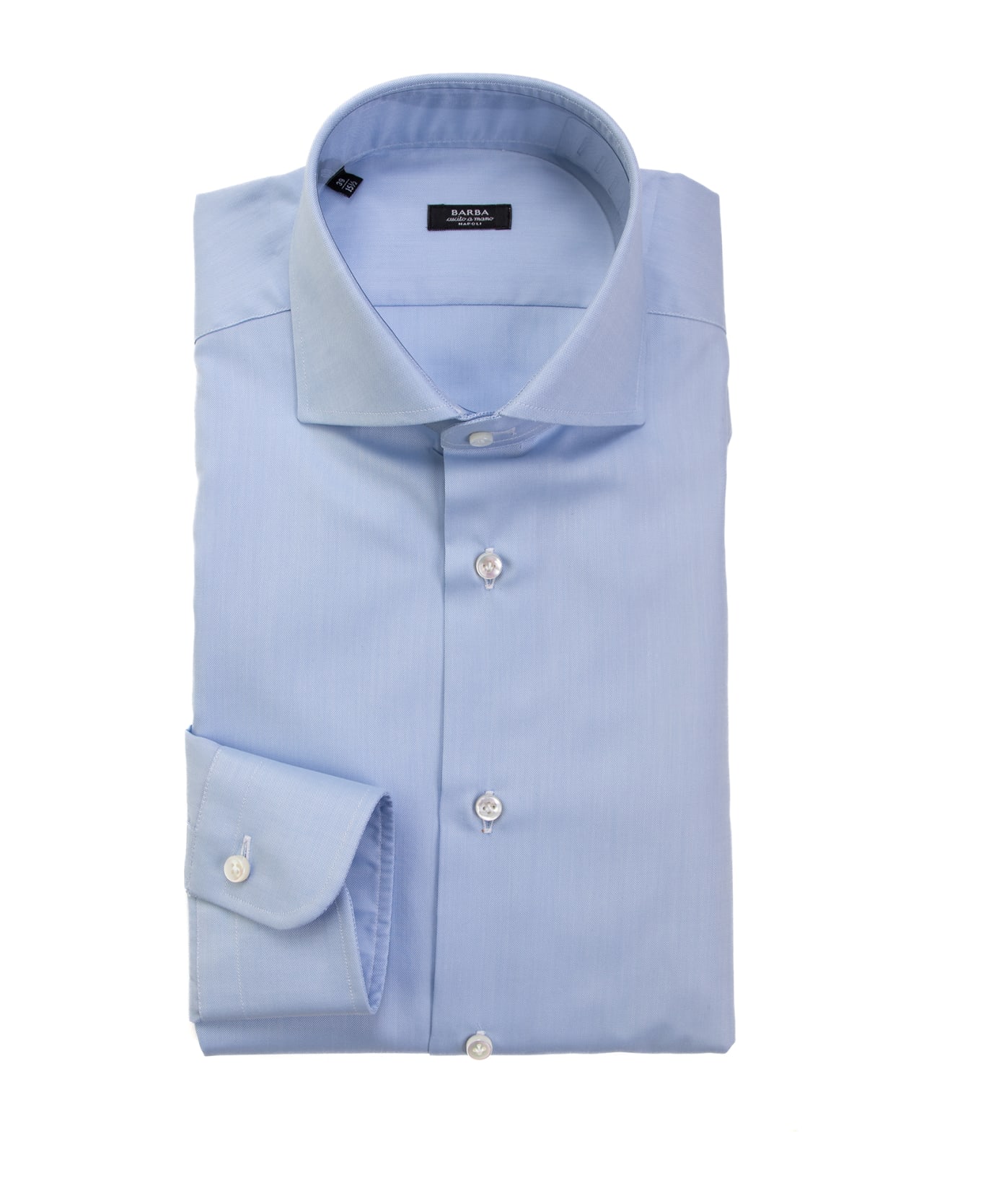 Barba Napoli Light Blue Long-sleeved Shirt - AZZURRO