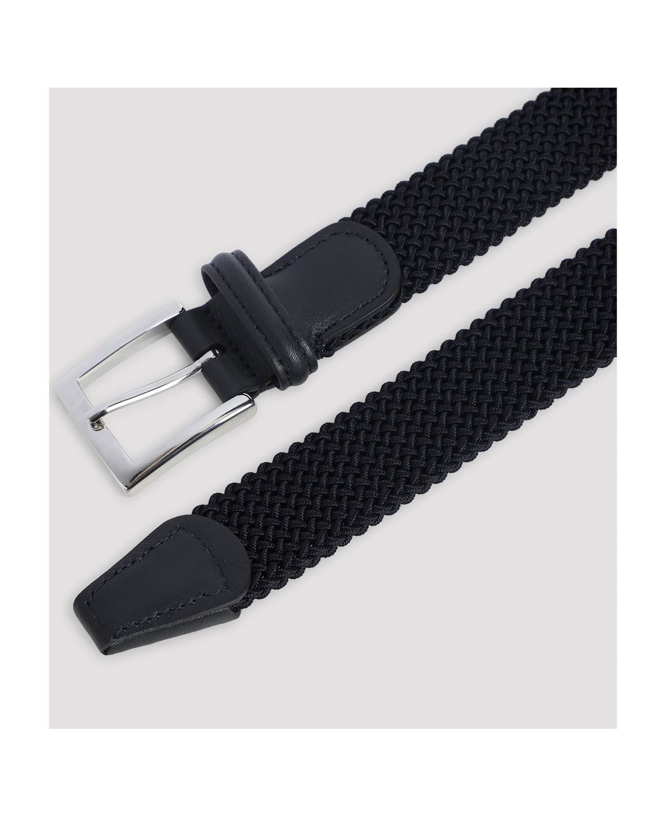Kiton Elastic Belt - Blu Navy