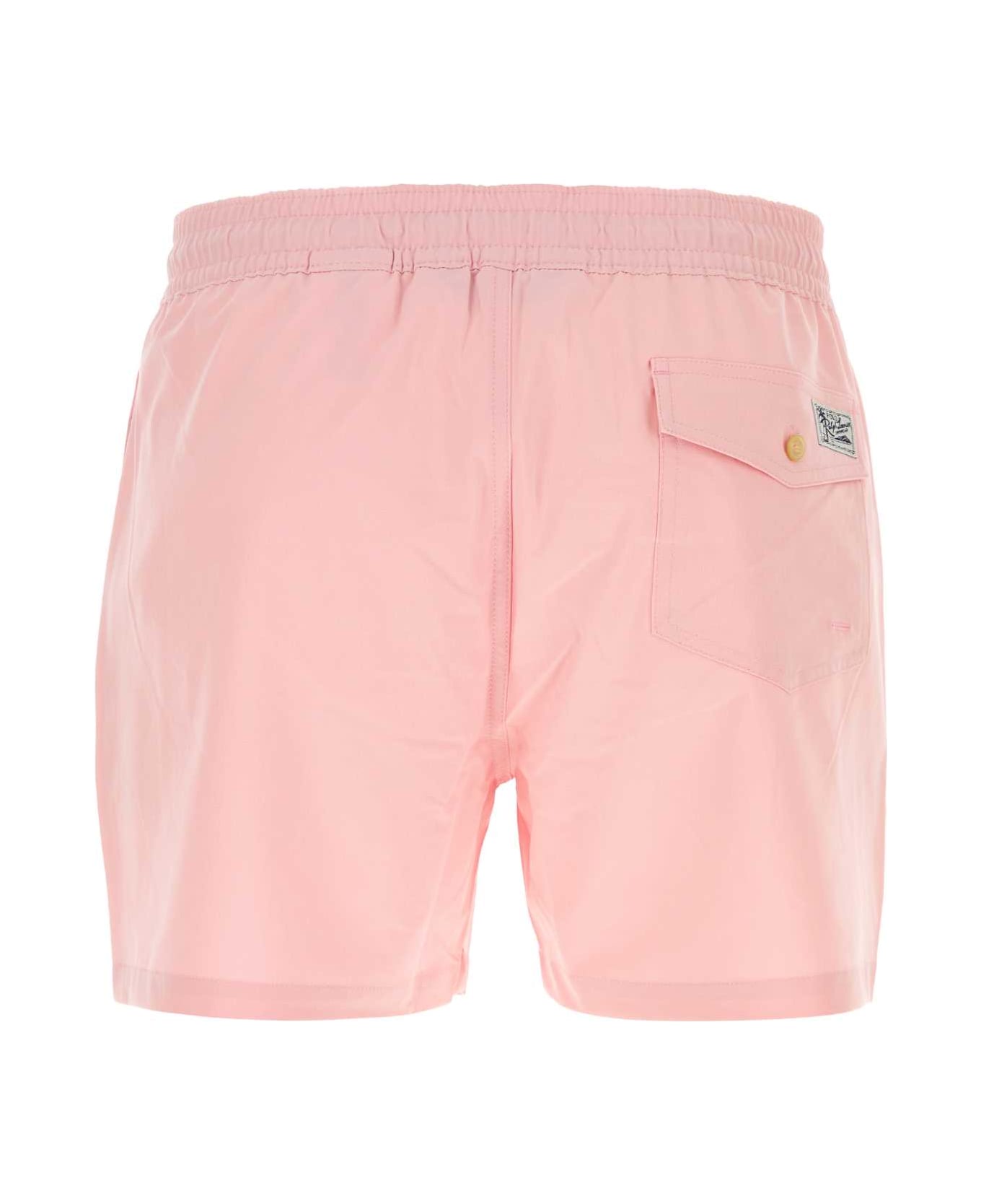 Polo Ralph Lauren Pink Stretch Polyester Swimming Shorts - GARDENPINK 水着