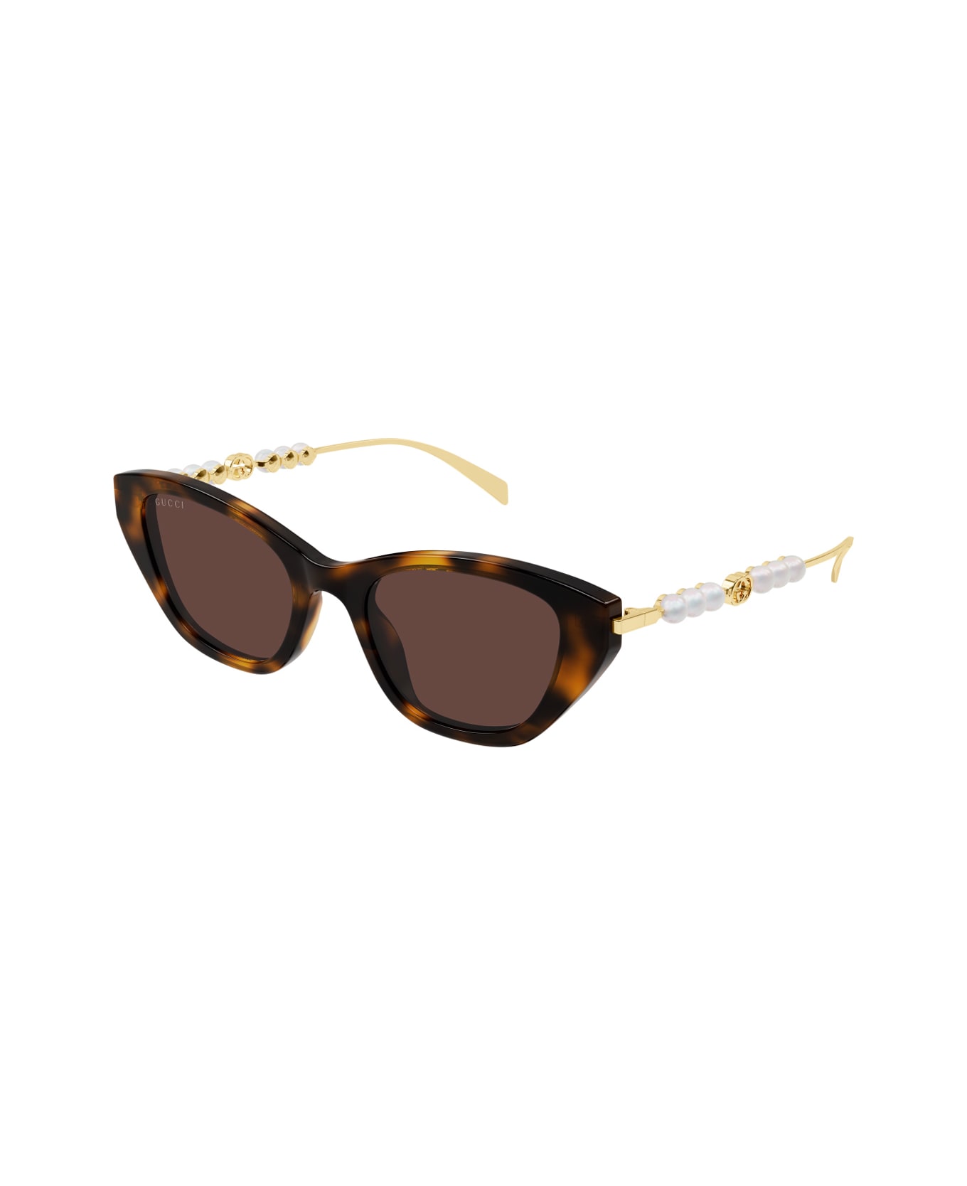 Gucci Eyewear Gucci Gg1968s Linea Emblem 003 Havana Gold Brown Sunglasses - Havana