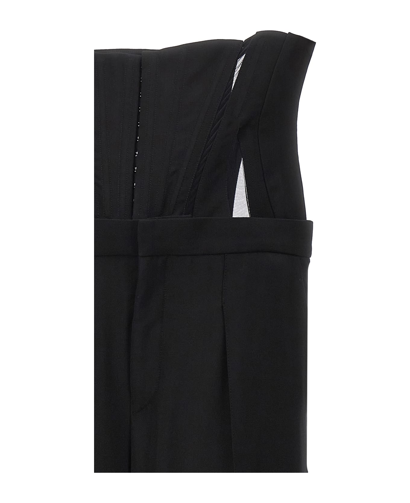 Mugler 'tailored Corset' Trousers - Black  