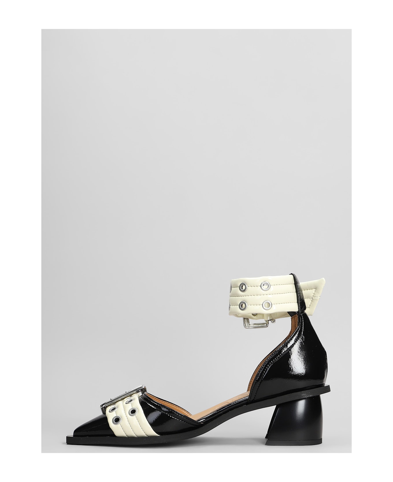 Ganni Pumps In Black Polyuretan - black