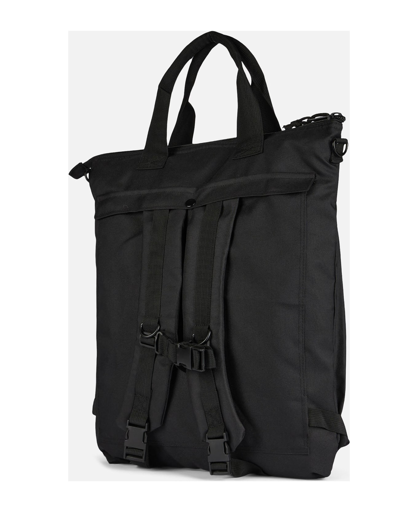 MC2 Saint Barth Black Technic Fabric Backpack Helmut - BLACK