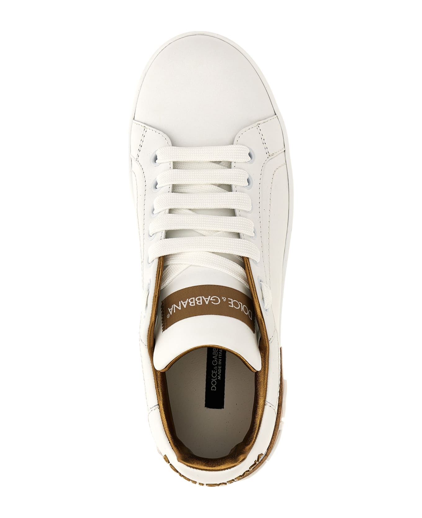 Dolce & Gabbana 'portofino' Sneakers - POWDER GOLD