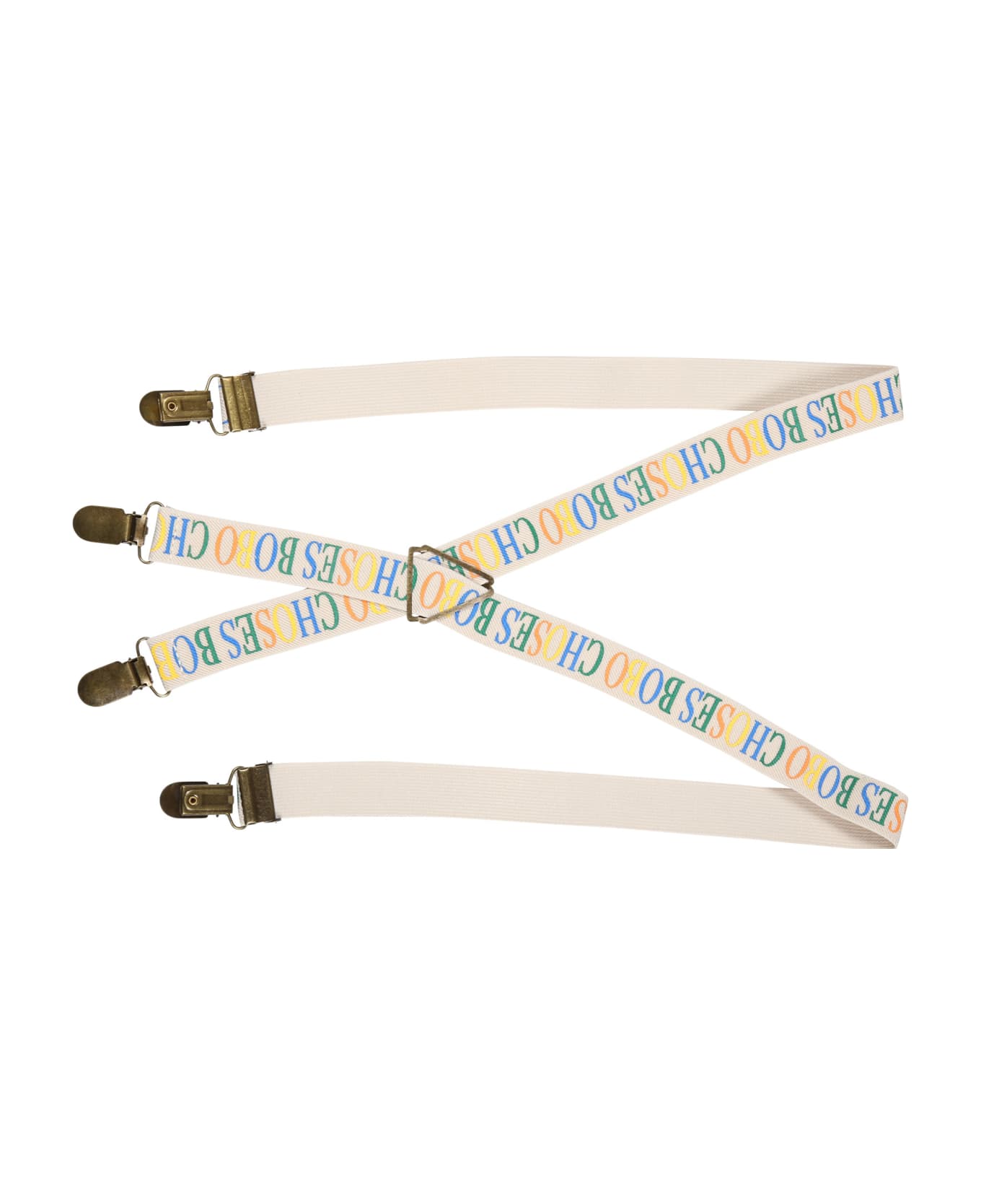 Bobo Choses Ivory Braces For Children With Logo - Ivory アクセサリー＆ギフト