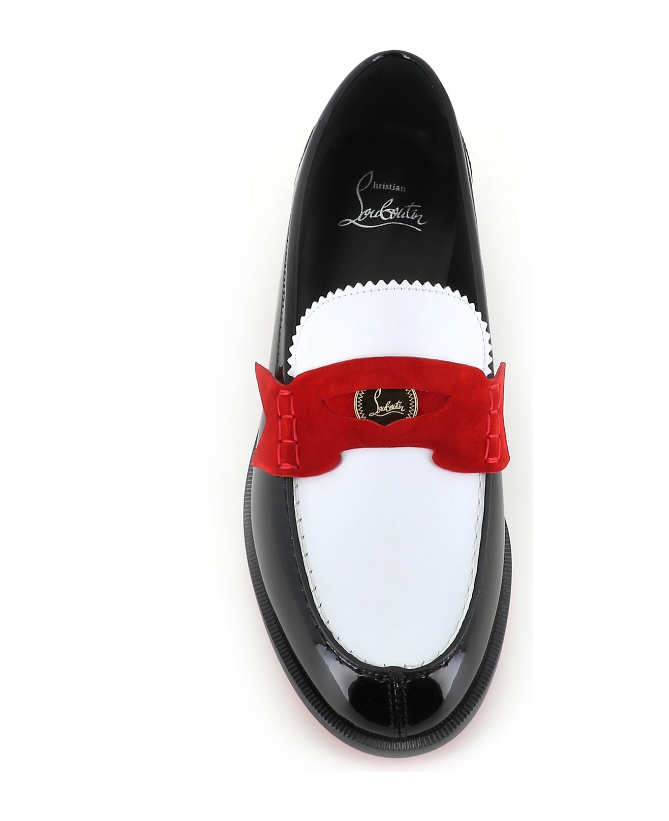 Christian Louboutin Loafer Penny - Bianco/rosso/nero
