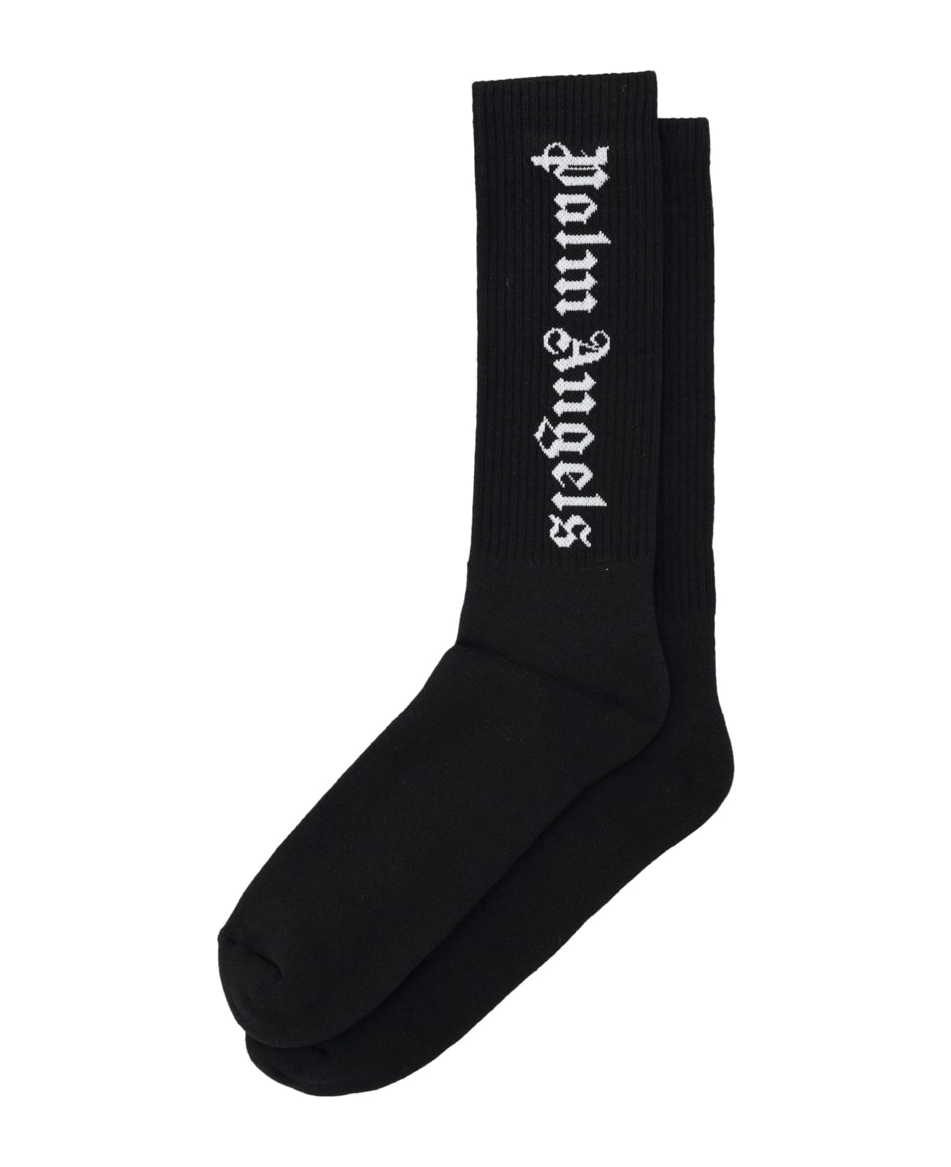 Palm Angels Classic Logo Socks - BLACK