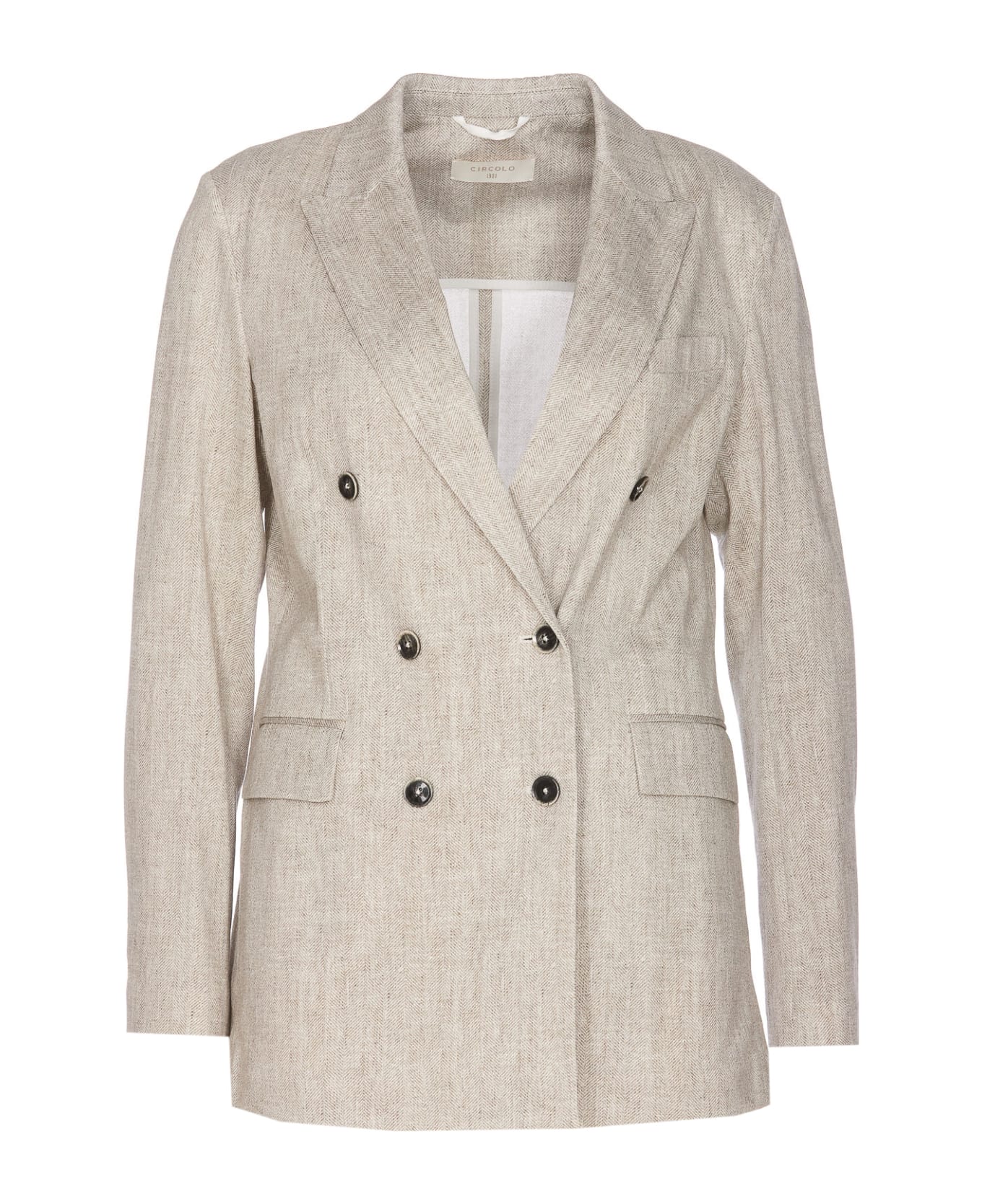 Circolo 1901 Double Breasted Jacket - Beige