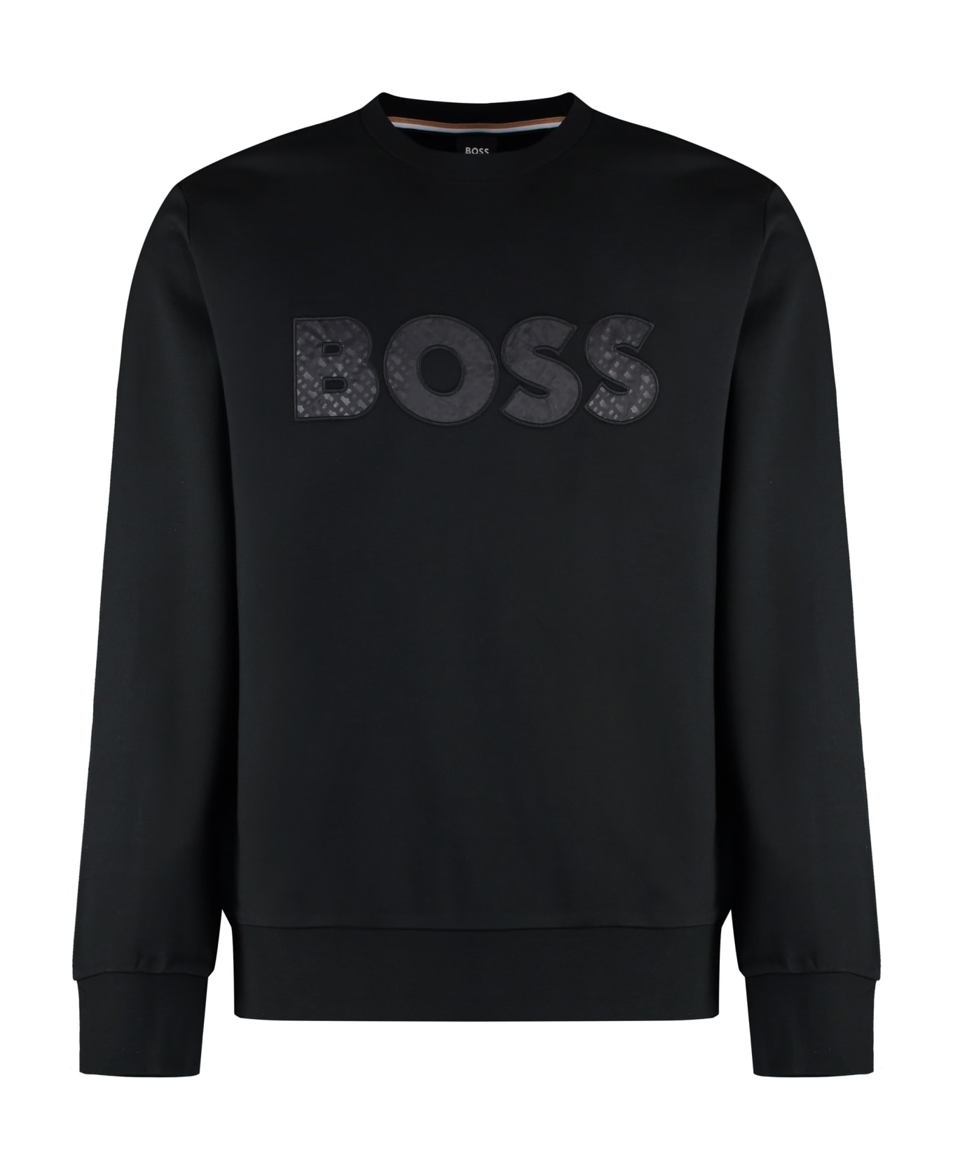 Hugo Boss Cotton Crew-neck Sweatshirt - black