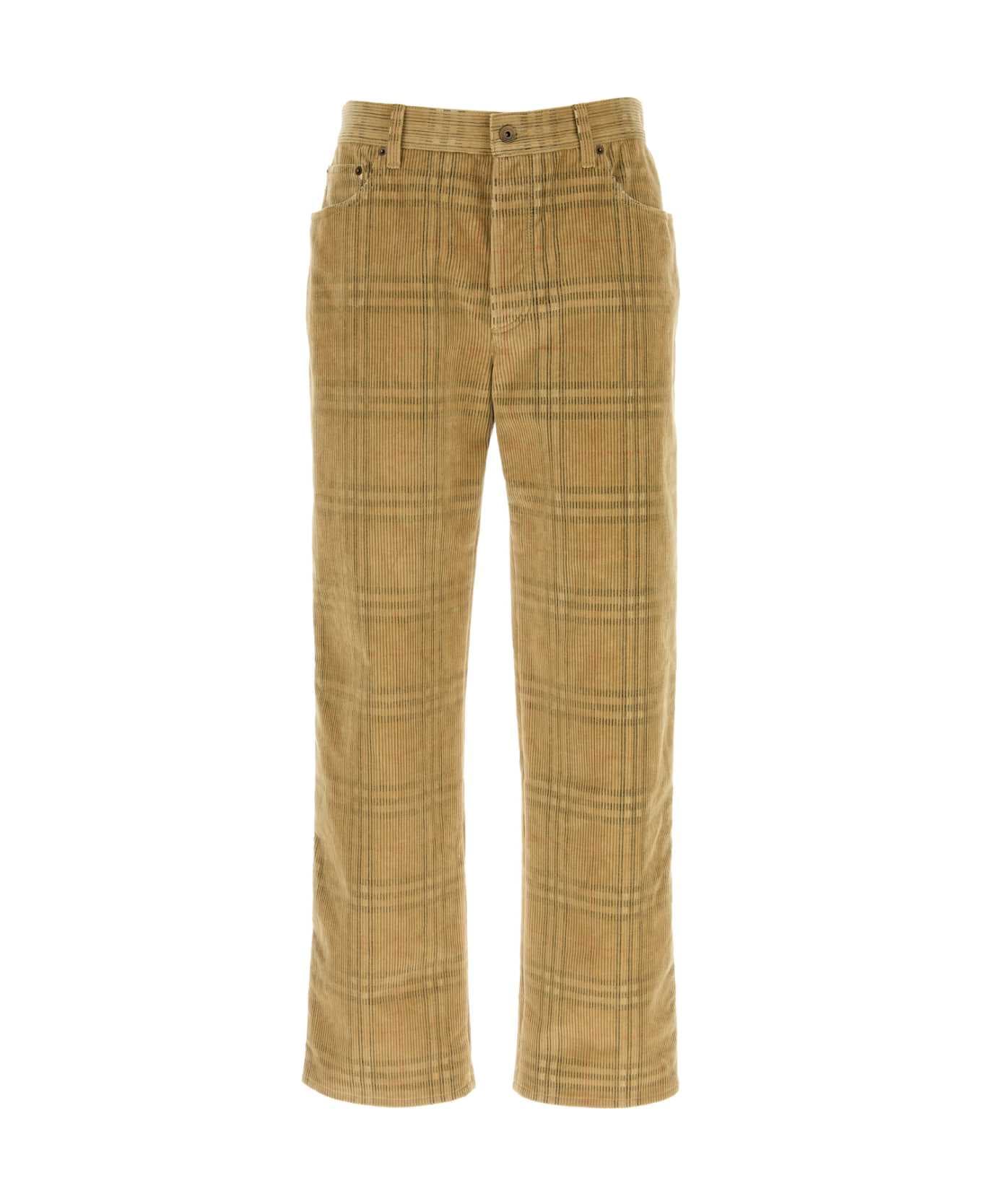 Burberry Embroidered Corduroy Pant - SANDIPCHECK
