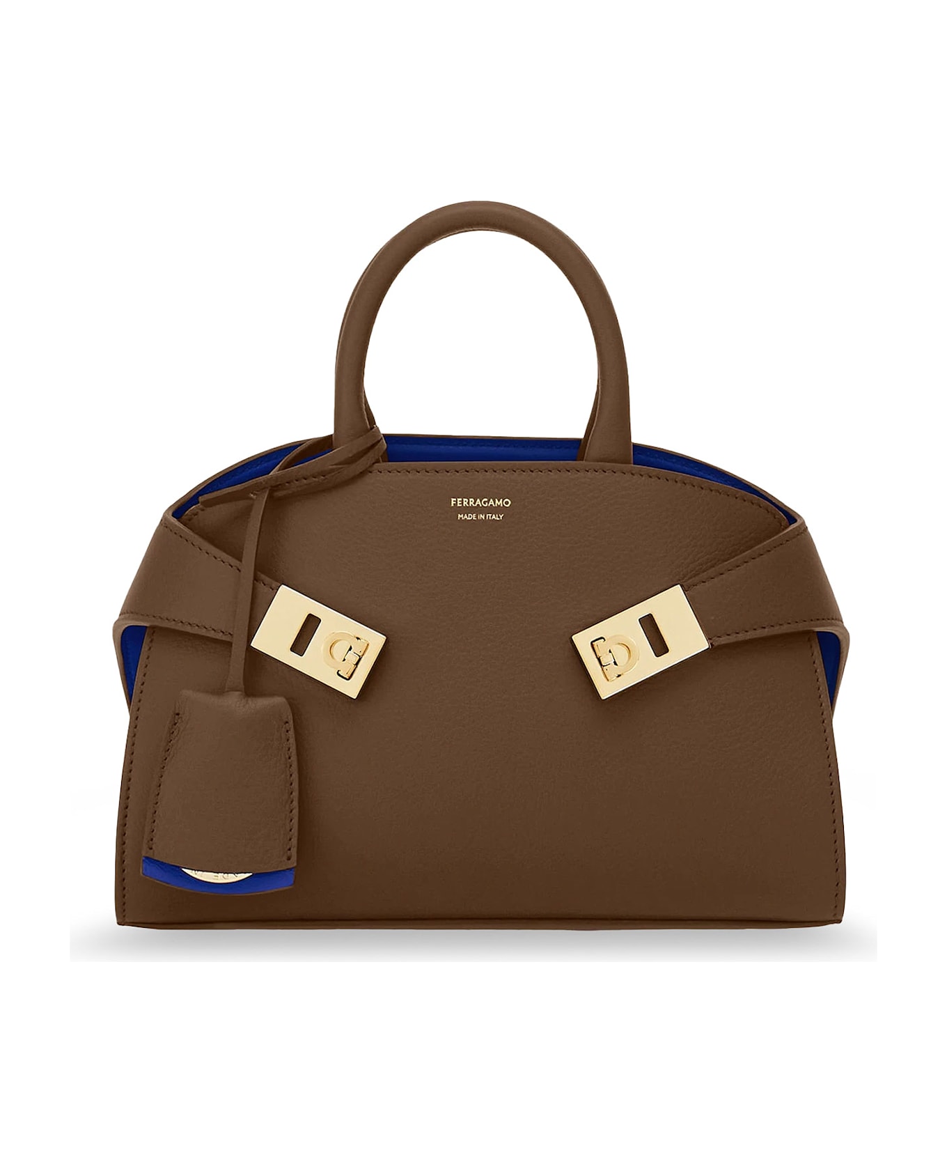 Ferragamo Hug Mini Leather Crossbody Bag - CLAY