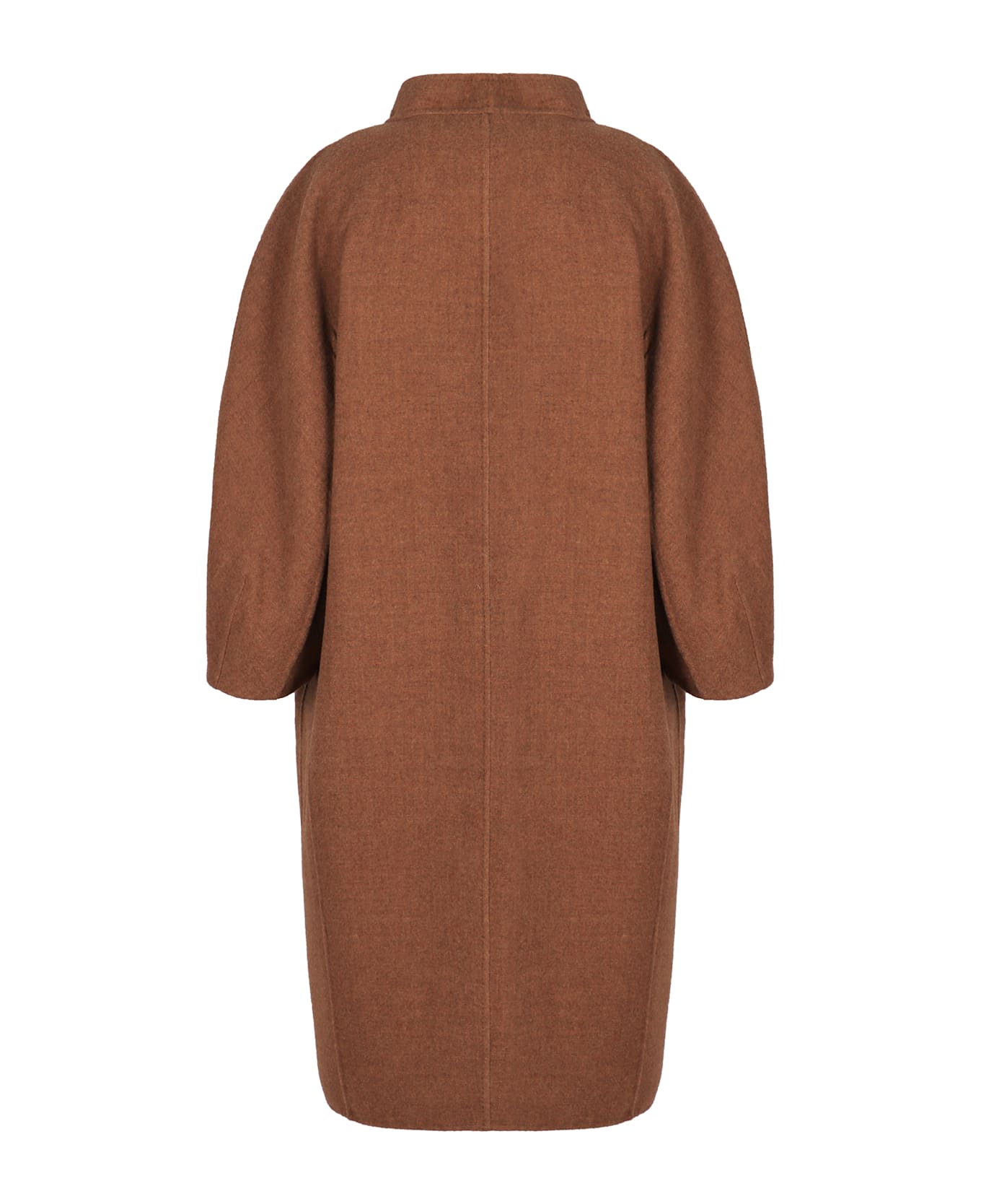 Max Mara Couture Coat In Double Wool - Camel