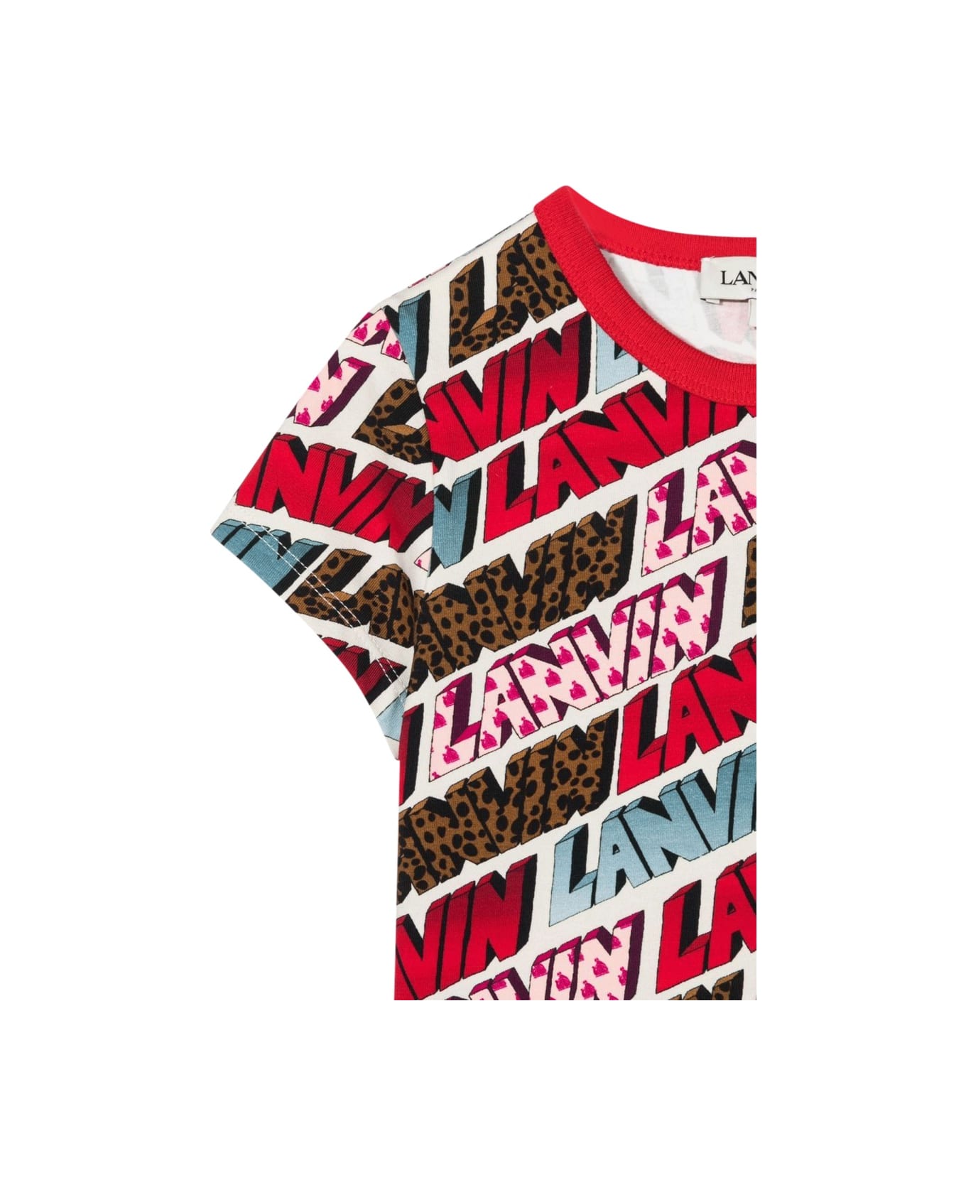 Lanvin Short Sleeve Allover Logo T-shirt - MULTICOLOUR Tシャツ＆ポロシャツ