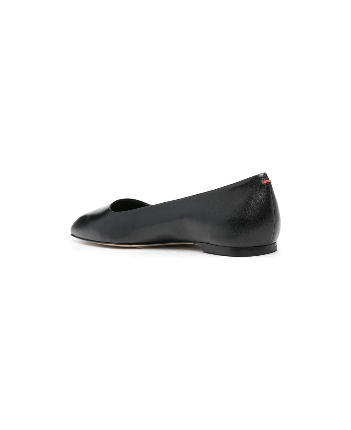 aeyde Ida Nappa Leather Ballerinas - Black