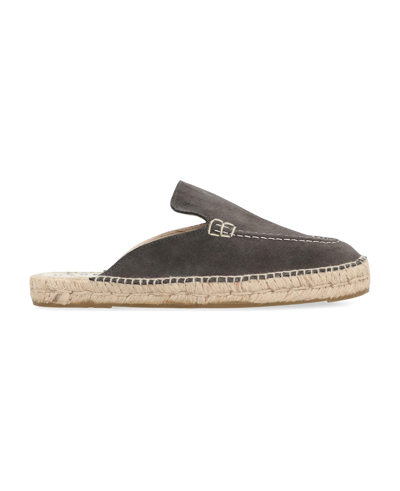 Manebi Leather Espadrilles - grey