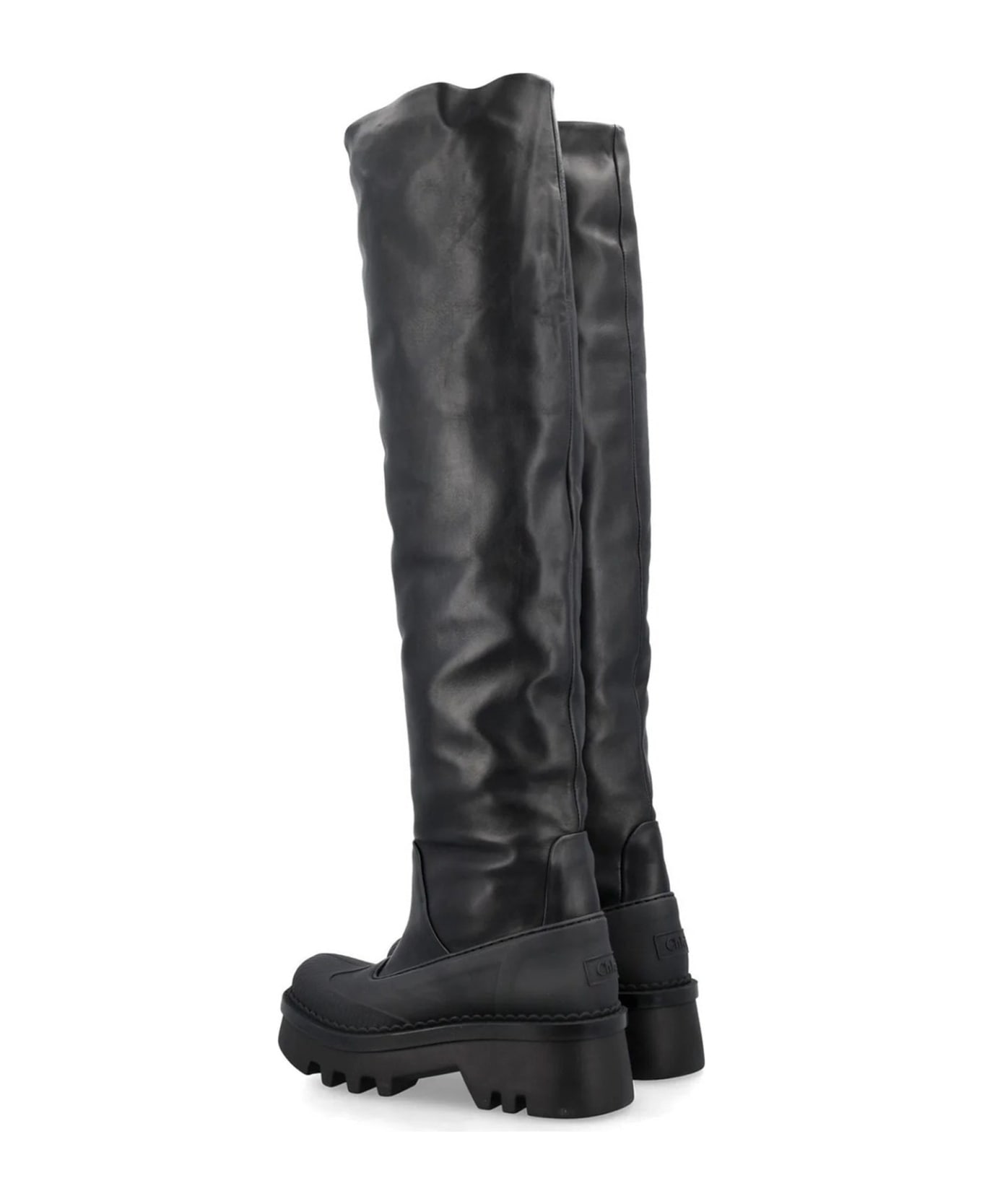 Chloé Raina Over Knee Boots - Black