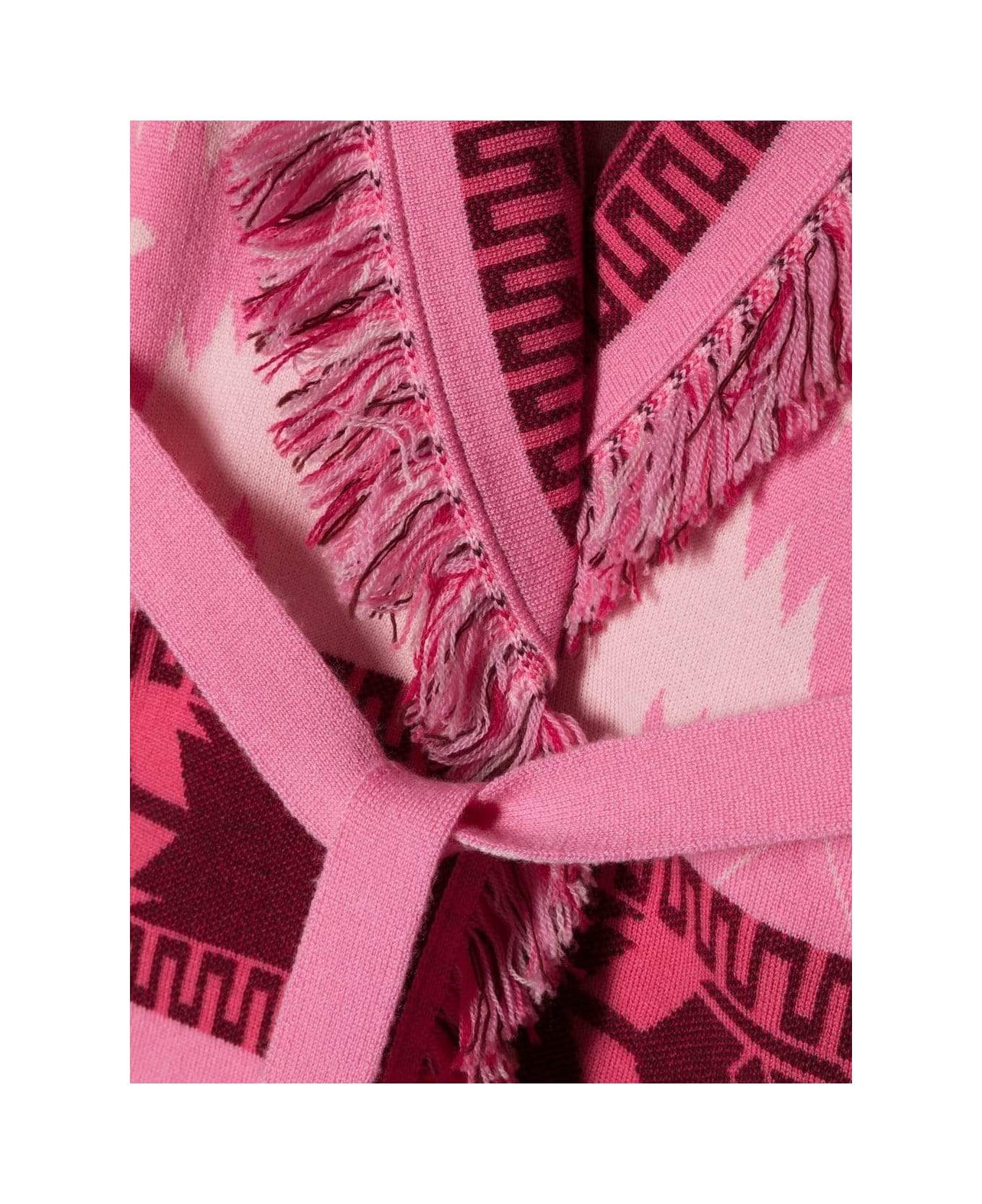 Alanui Pink Icon Jacquard Cardigan - Pink