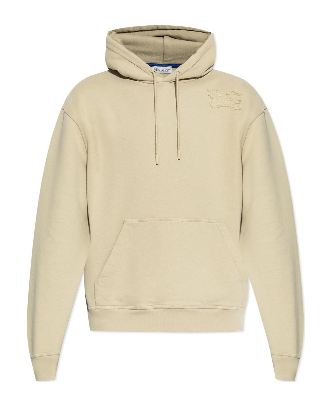 Burberry Cotton Hooded Sweatshirt - Beige