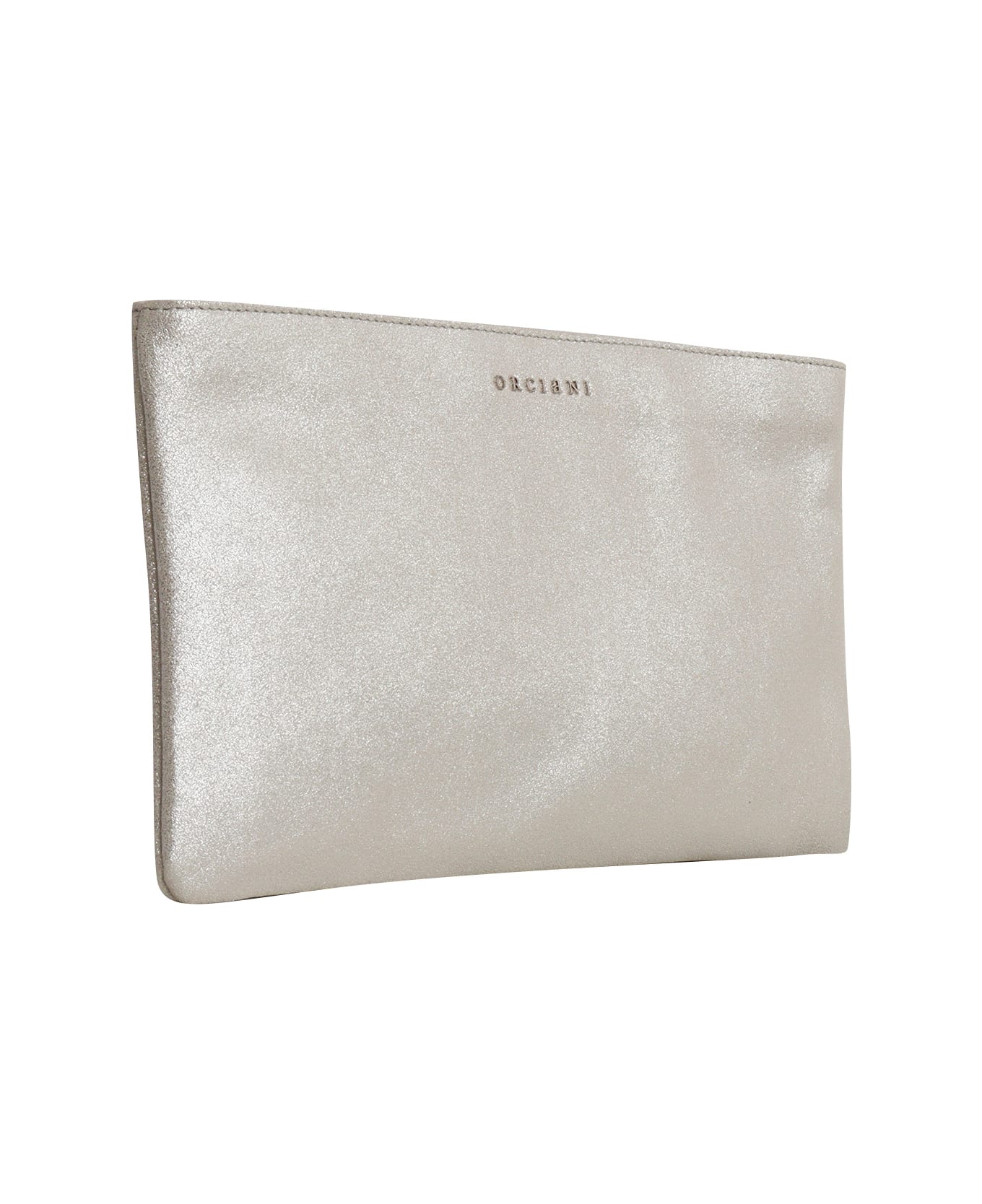 Orciani Glitter Shoulder Bag - SILVER