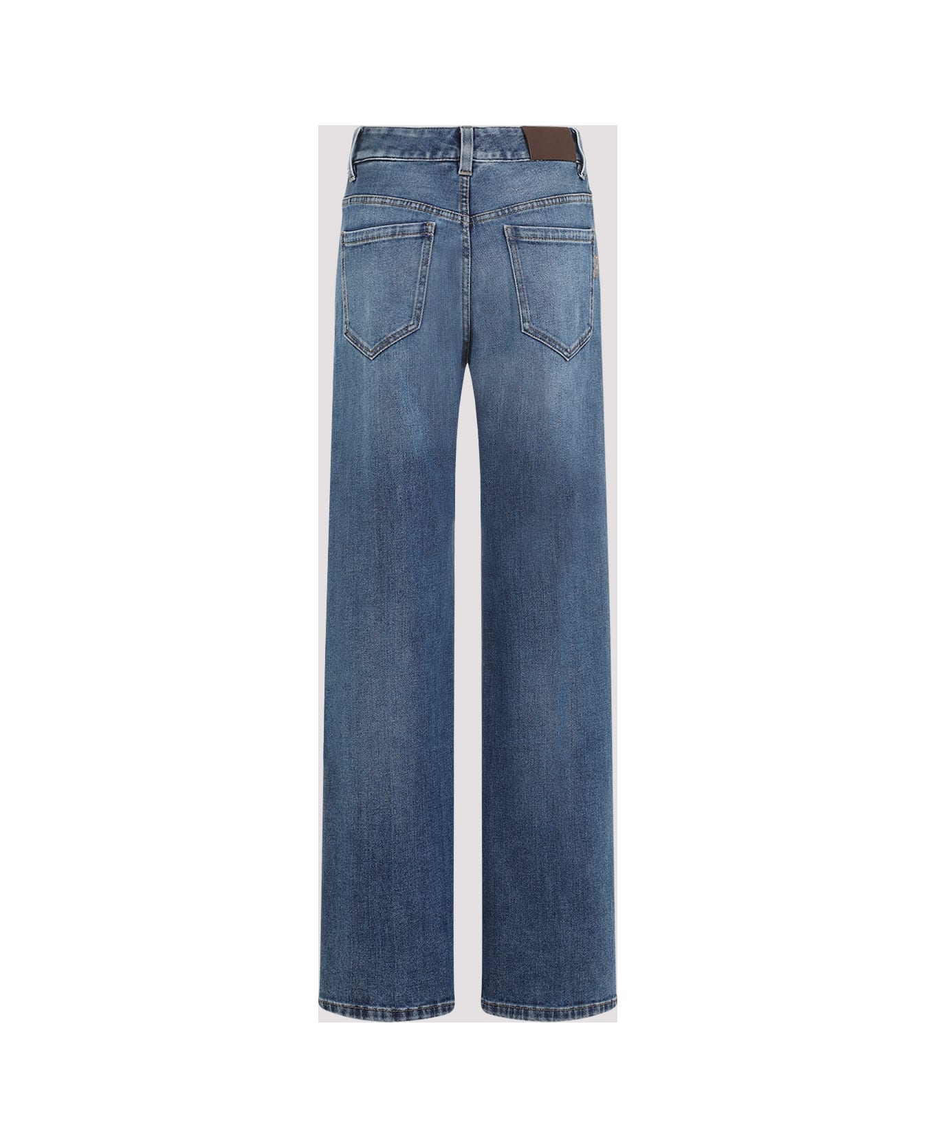 Brunello Cucinelli Straight Leg Cotton Jeans - Blue Denim