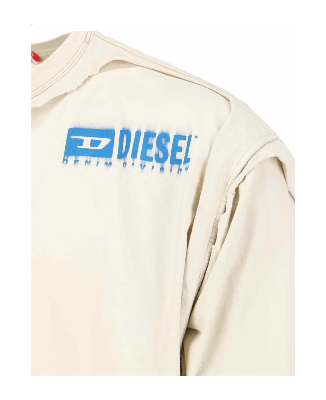 Diesel 't-box-dbl' T-shirt - Crema シャツ