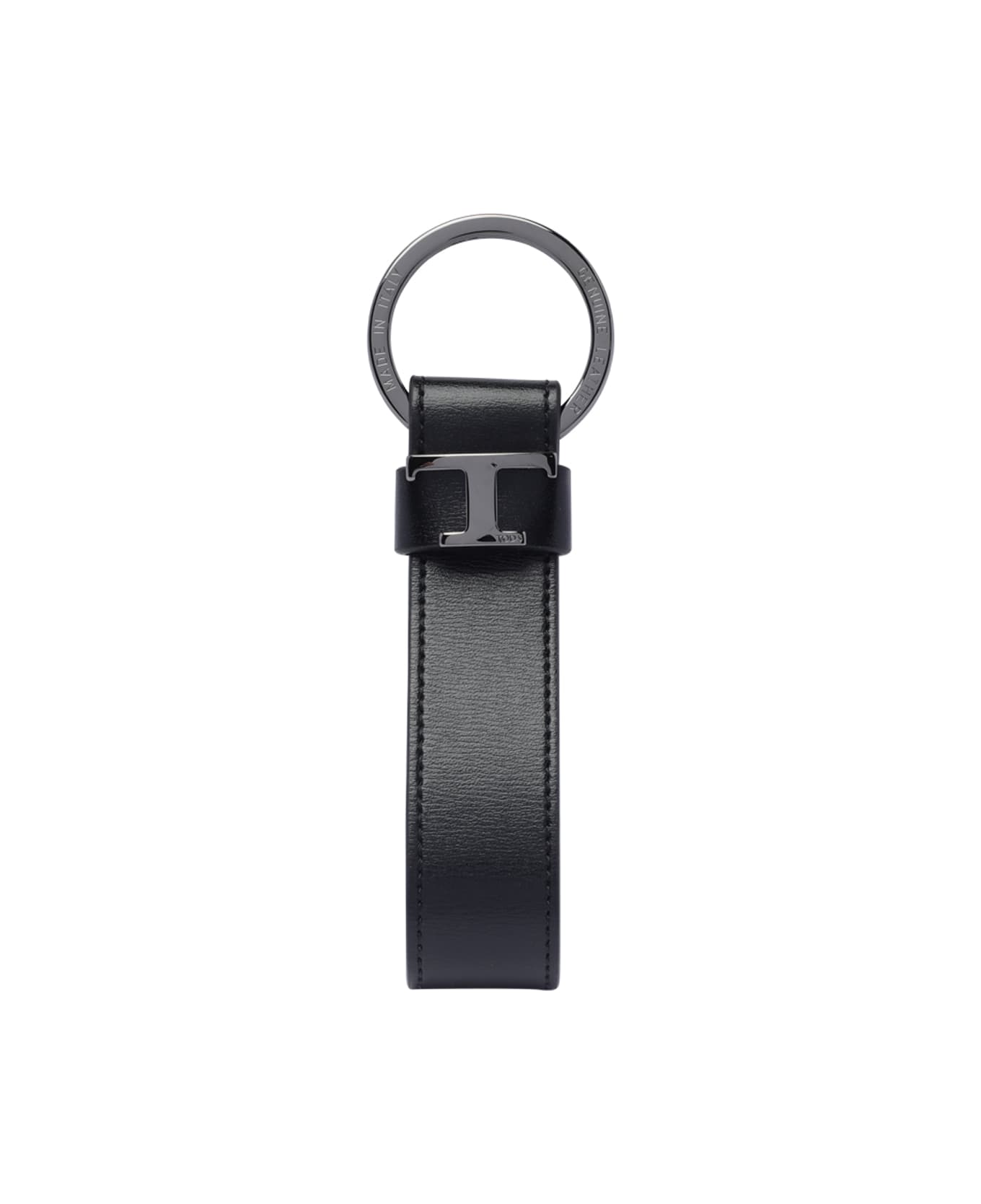 Tod's T- Logo Keyring - Black