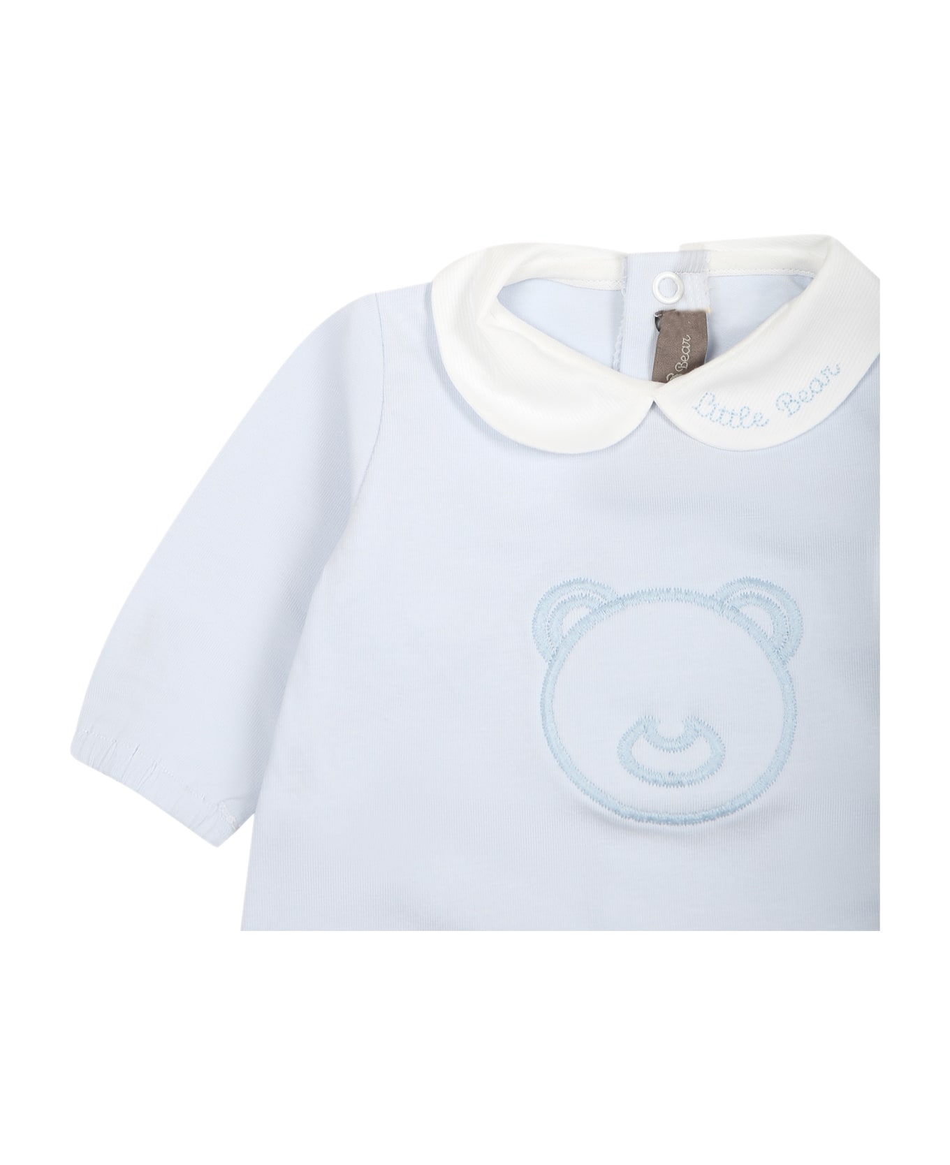Little Bear Sky Blue Babygrown For Baby Boy - Light Blue ボディスーツ＆セットアップ