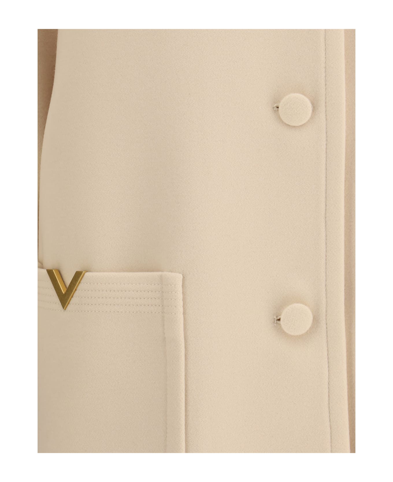 Valentino Wool Drap Caban