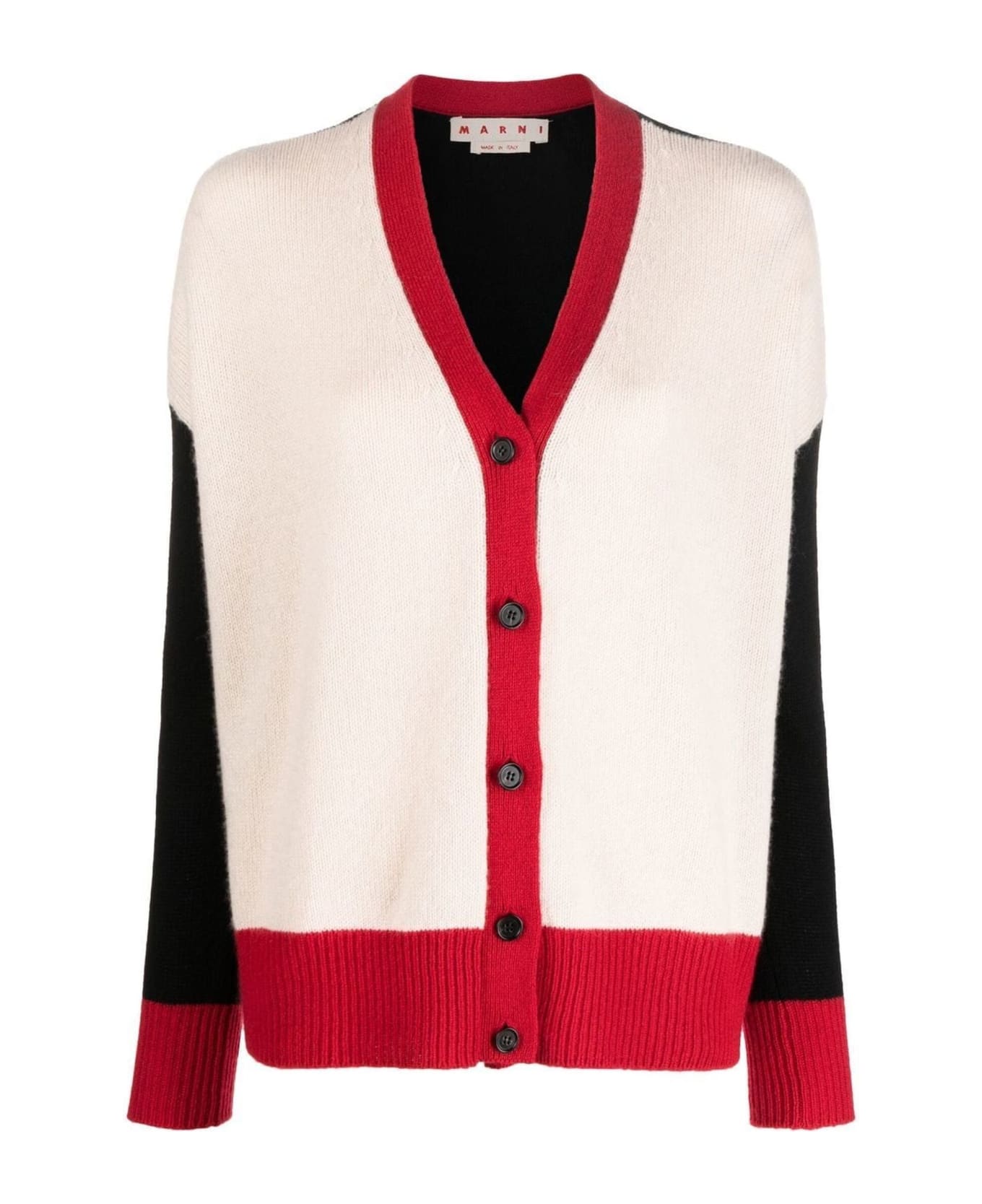 Marni Colorblock Cashmere Cardigan | italist