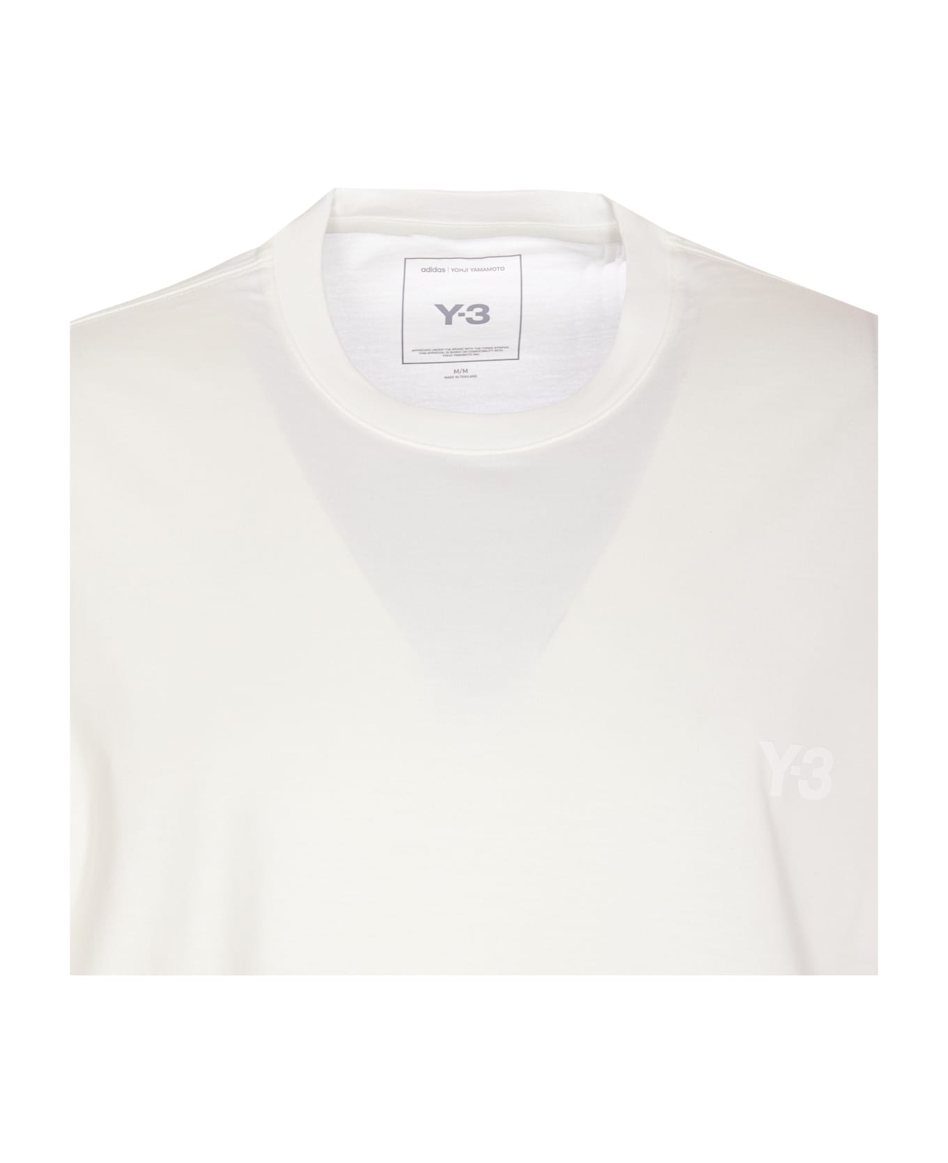 Y-3 Graphic Long Sleeves T-shirt - White