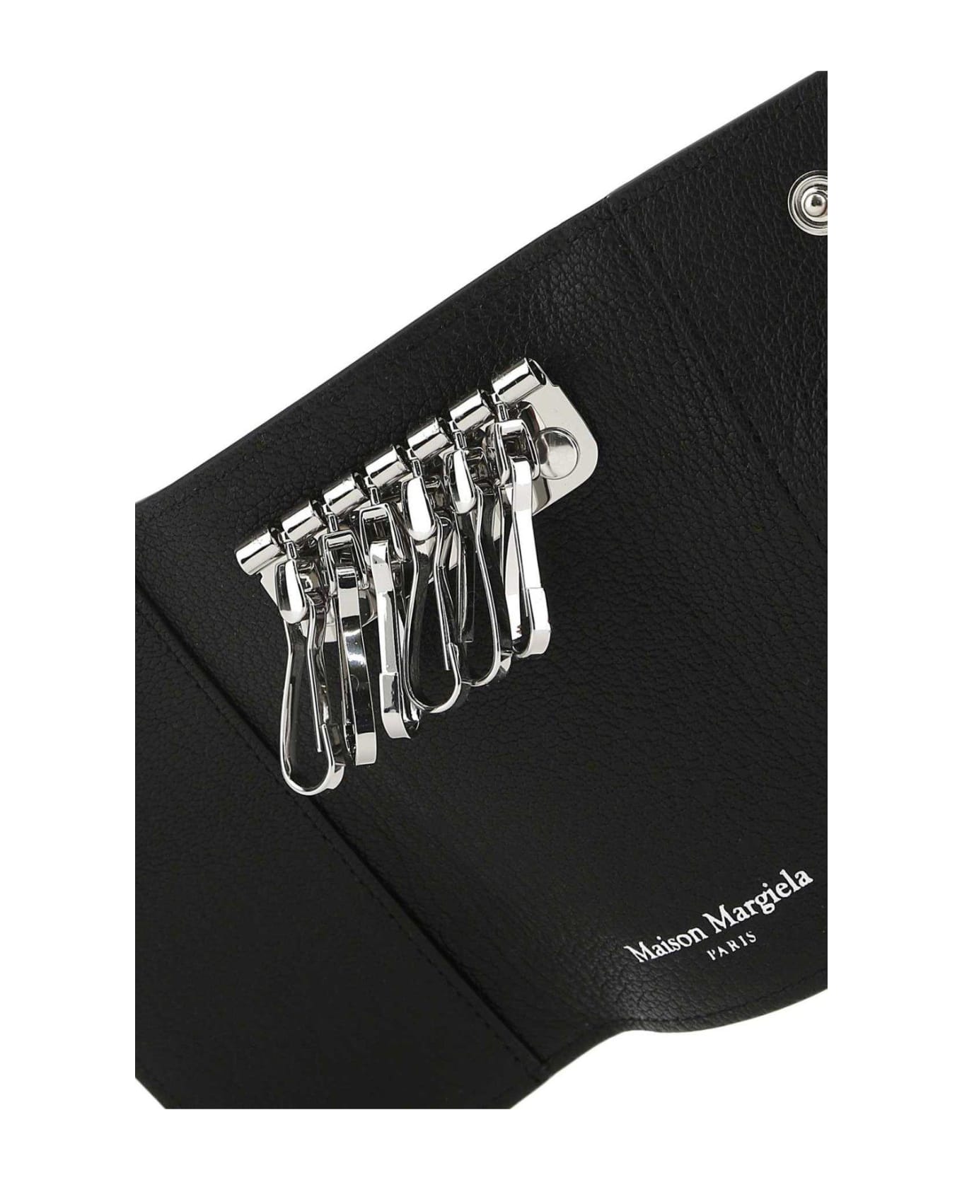 Maison Margiela Four-stitch Press-stud Fastened Keyring Holder - BLACK